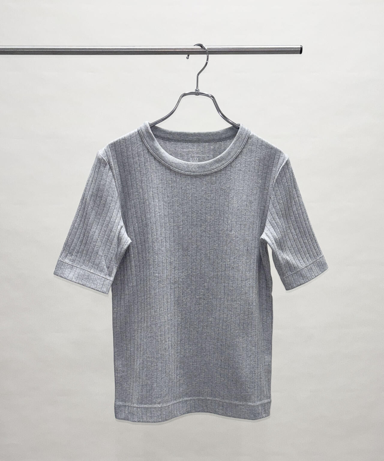 Anti Soaked(R) 汗染み防止クルーネックリブTシャツ 6696124304