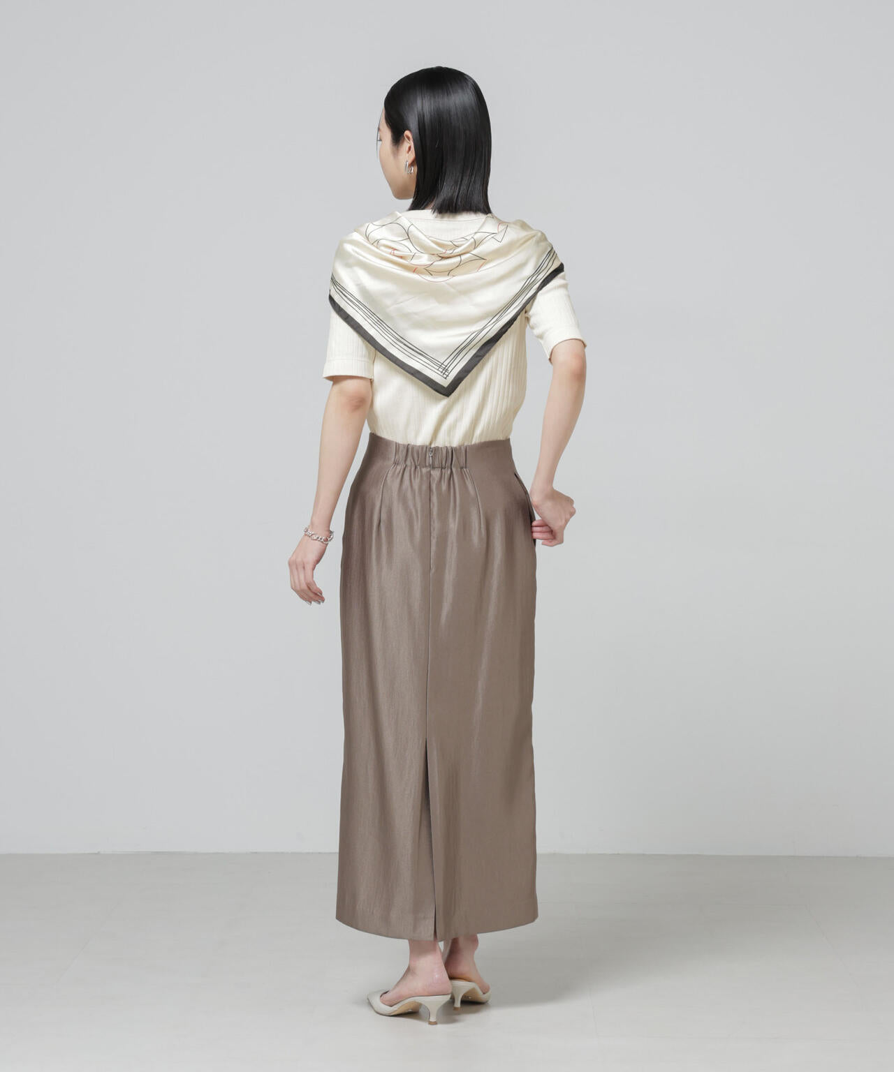 Anti Soaked(R) 汗染み防止クルーネックリブTシャツ 6696124304