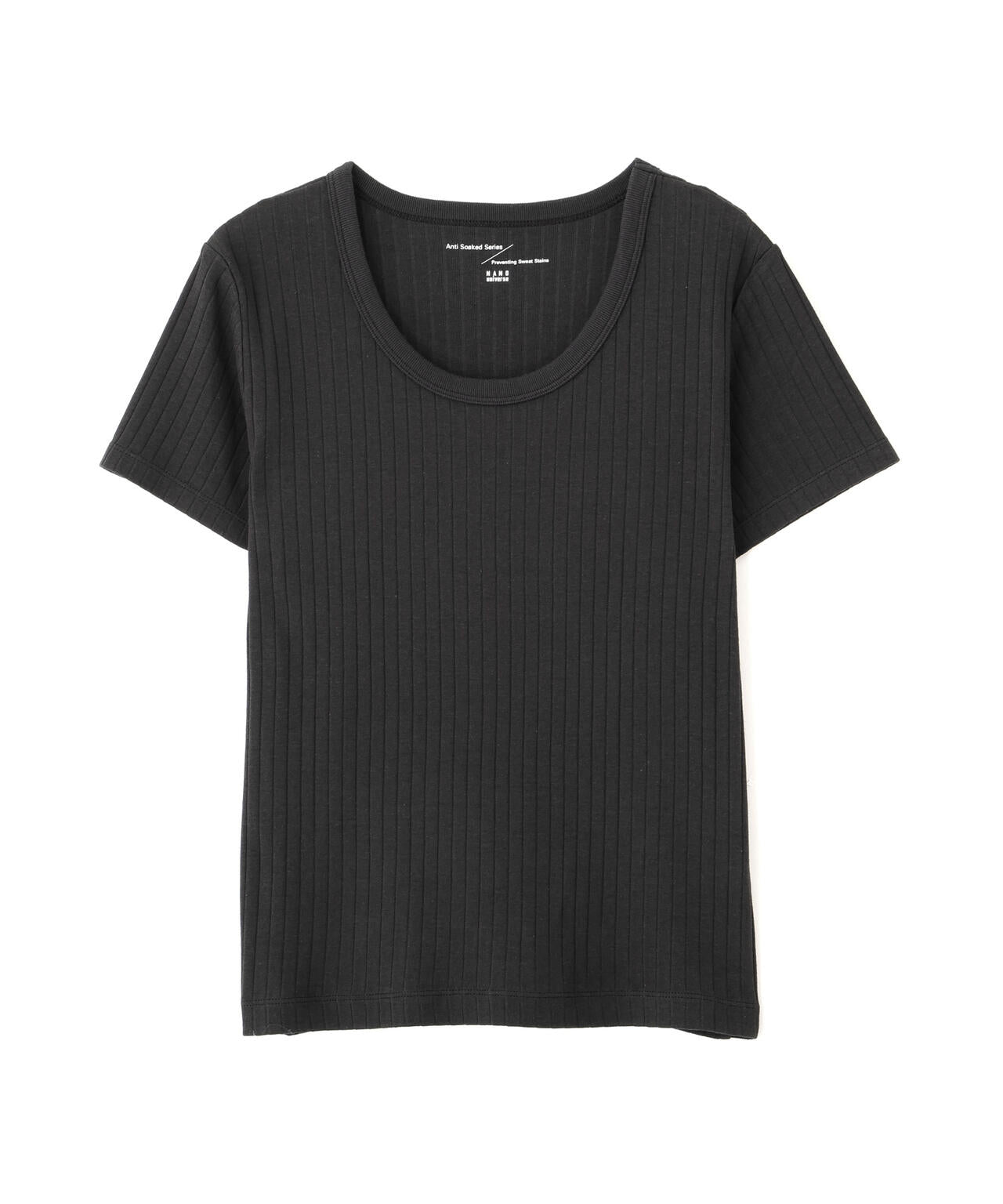 Anti Soaked(R) 汗染み防止コンパクトリブTシャツ 6696124305