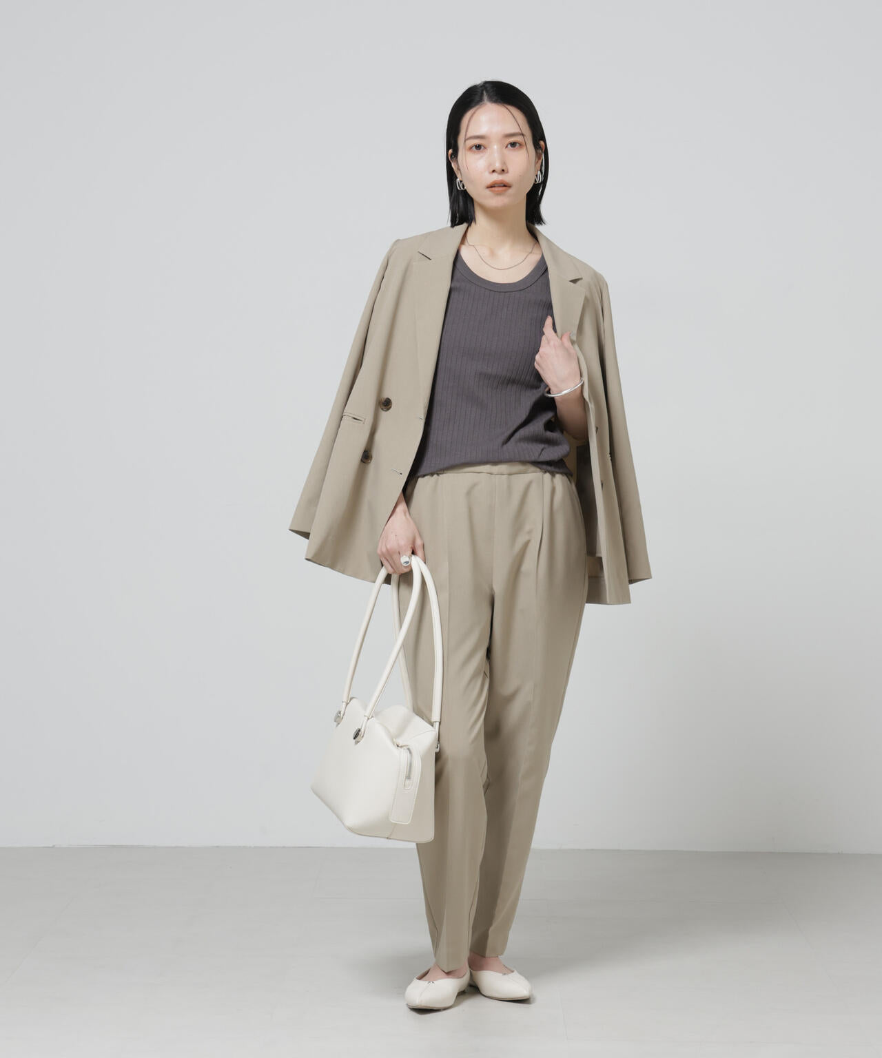 Anti Soaked(R) 汗染み防止コンパクトリブTシャツ 6696124305