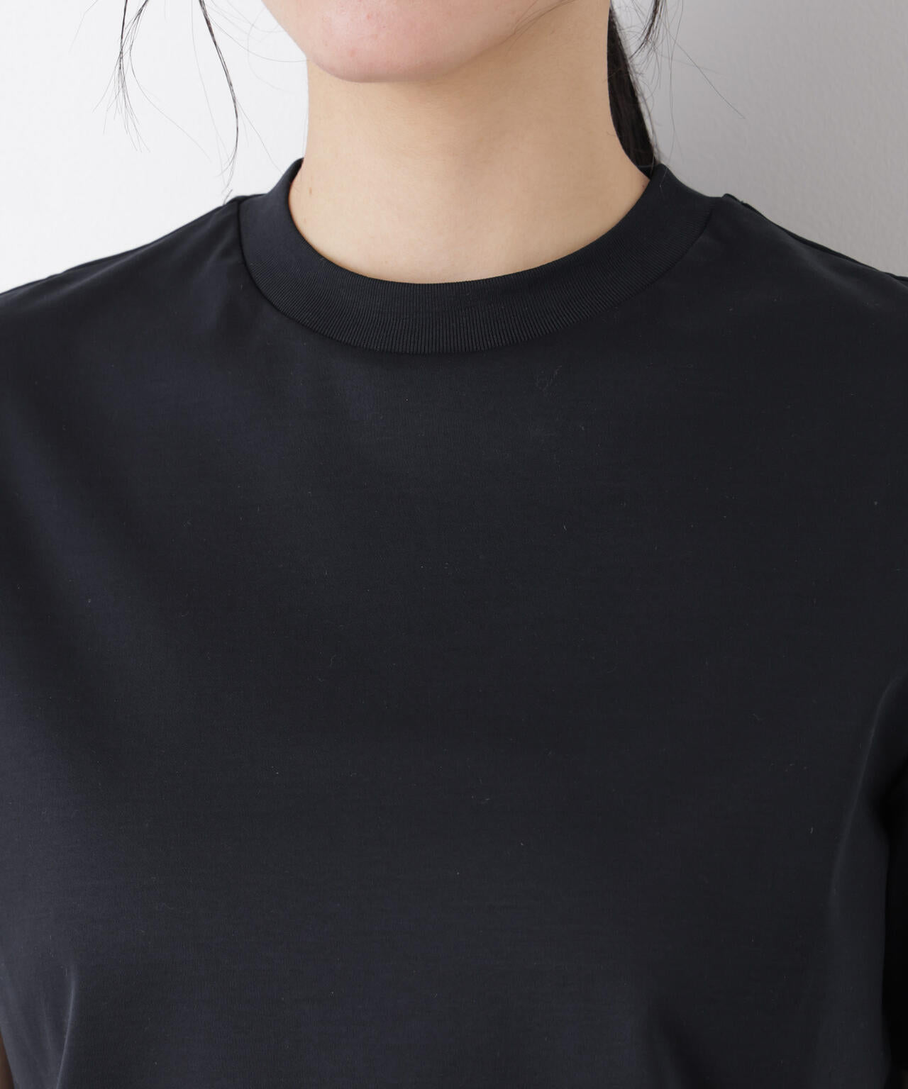 DressT/シルケットスムースモックネックTシャツ 6696124309