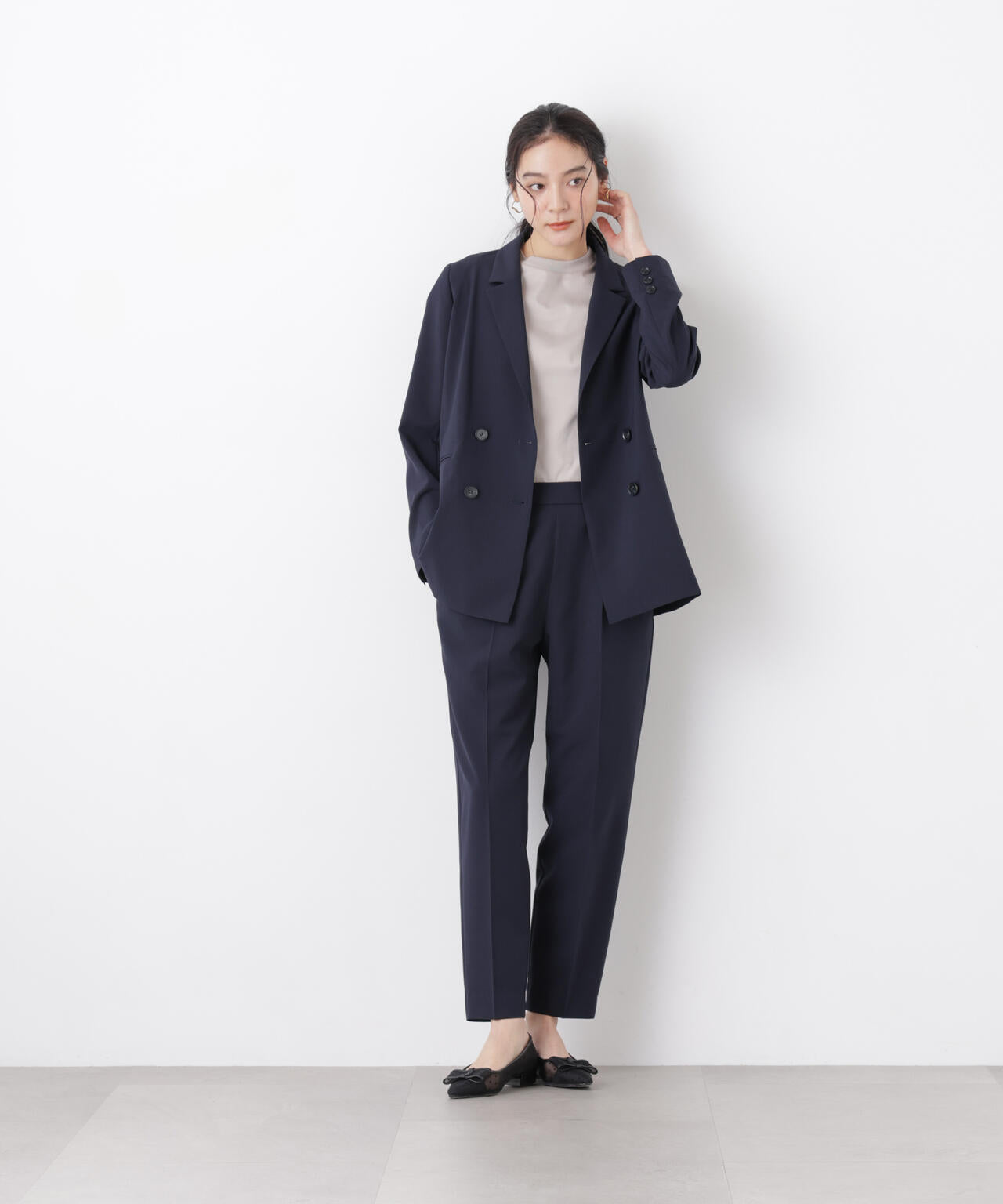 DressT/シルケットスムースモックネックTシャツ 6696124309