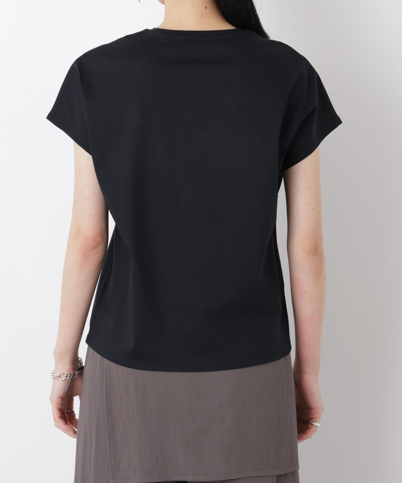 DressT/シルケットスムースVネックソフトドルマンTシャツ 6696124310