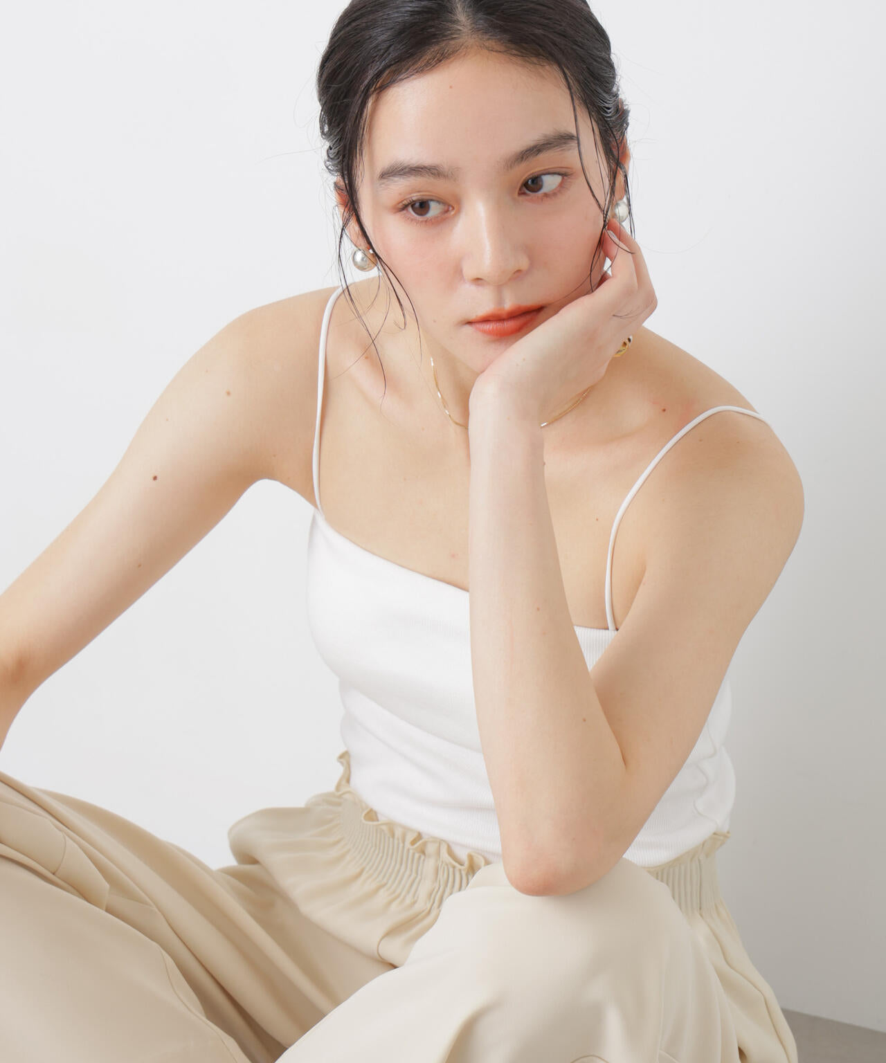 カップ付き2wayキャミベアトップ 6696124312