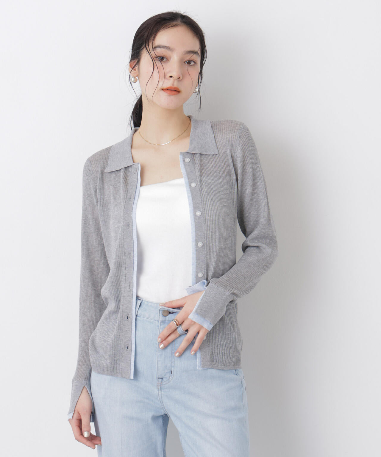 カップ付き 2way キャミ ベアトップ