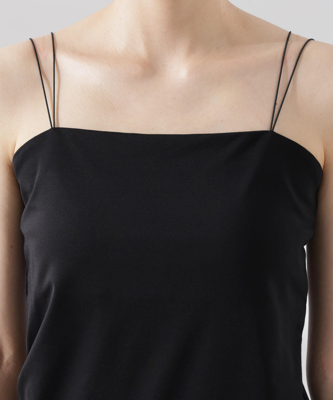 ストレッチポンチカップ付きベアトップキャミソール 6696124313