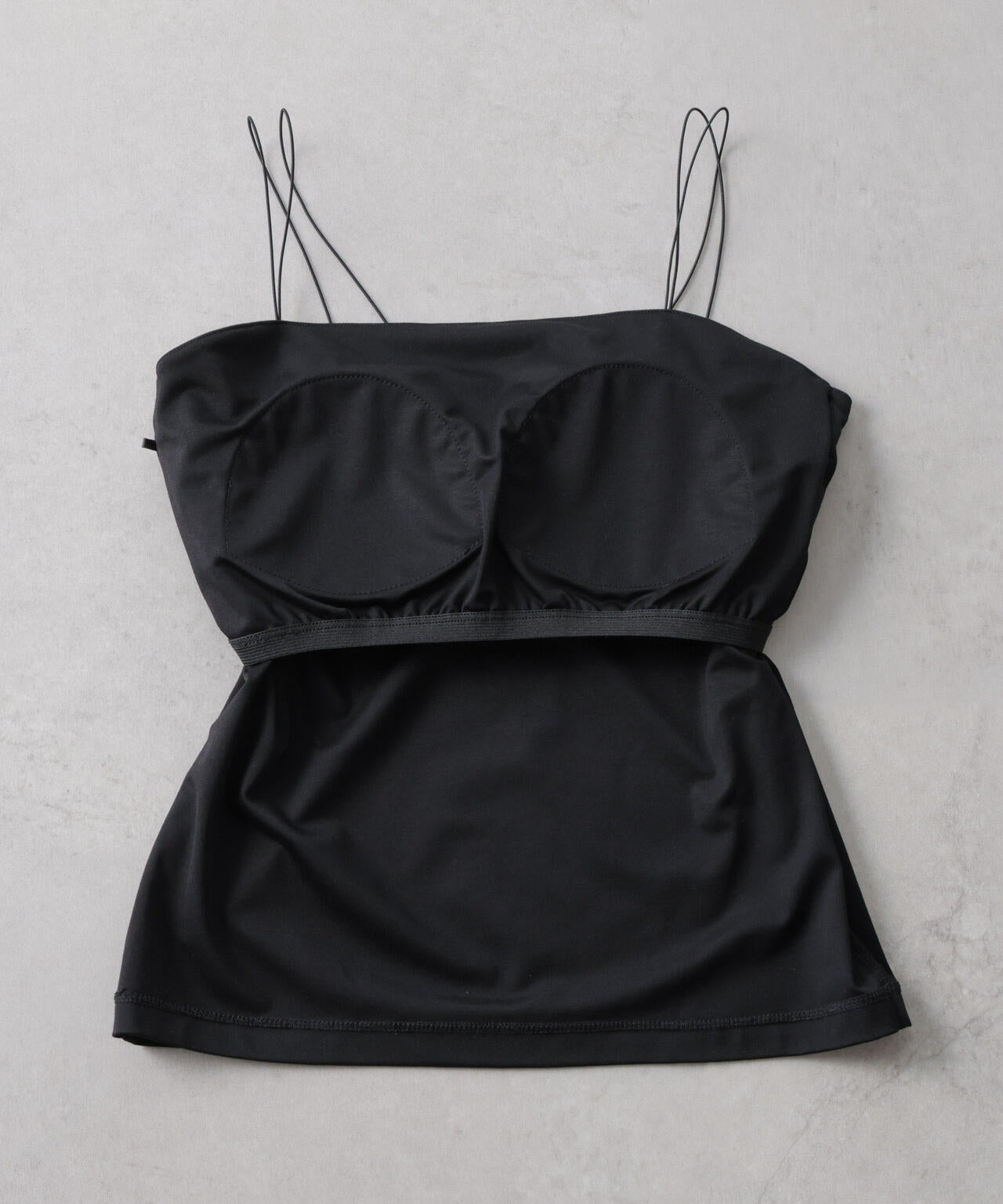 ストレッチポンチカップ付きベアトップキャミソール 6696124313