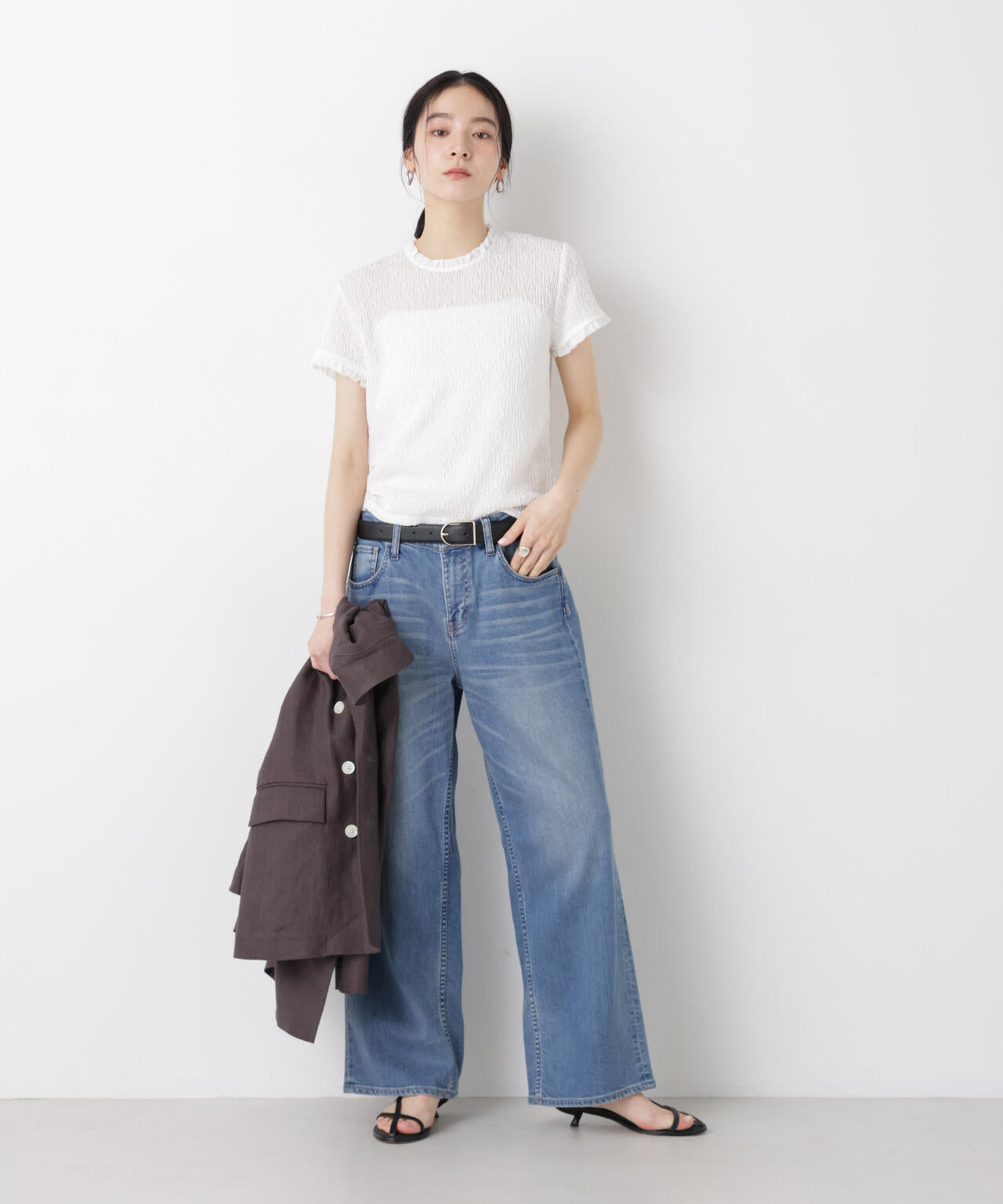 ランダムリンクルフリルトップス 6696124321