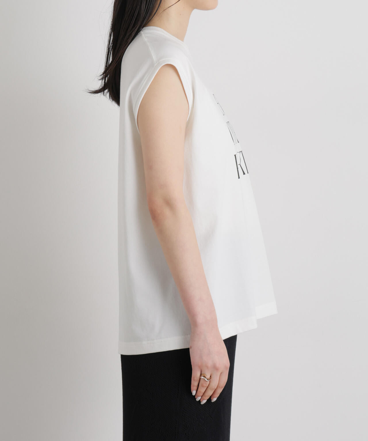 MINERALTEX(TM) ロゴプリント ノースリーブ Tシャツ