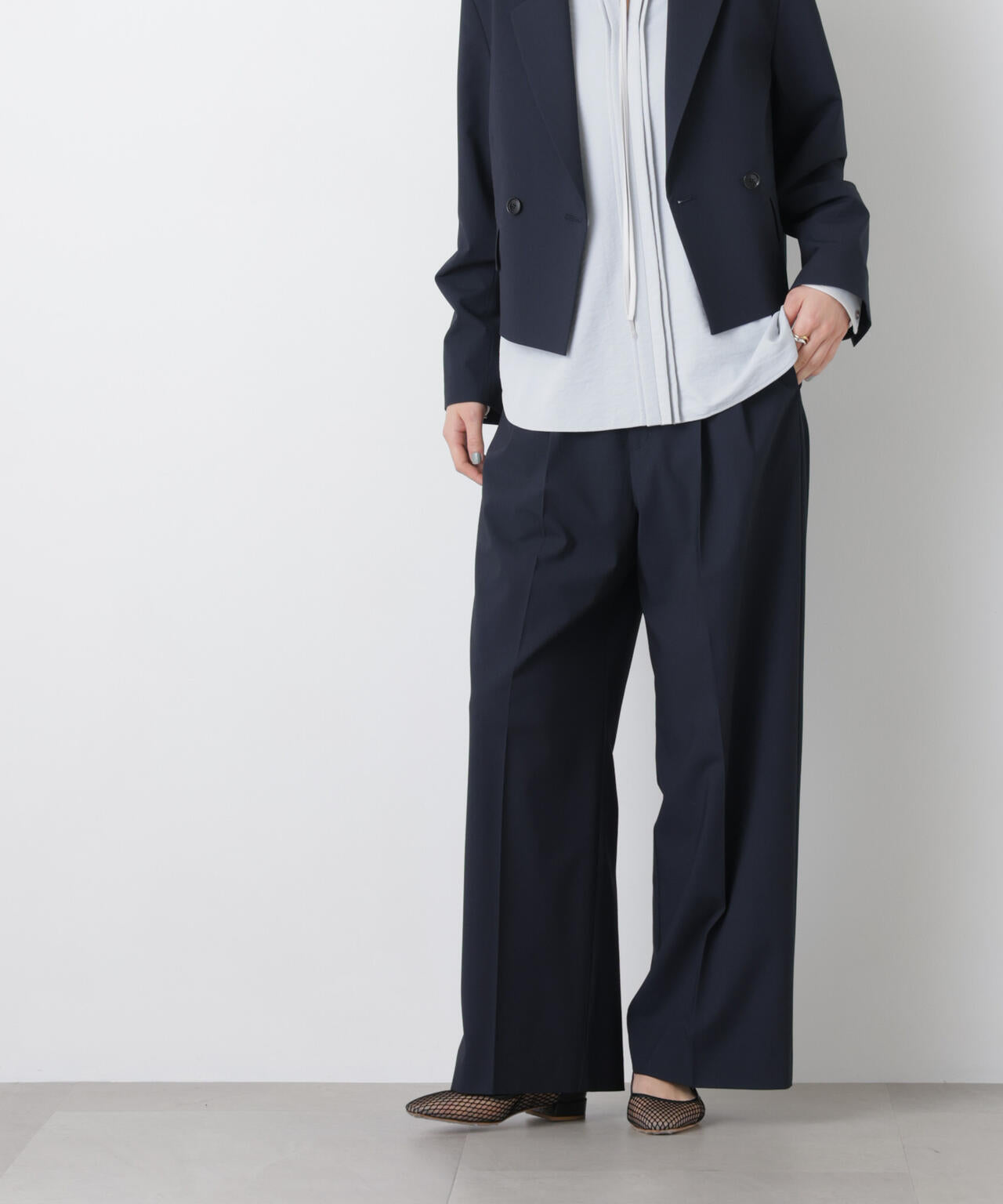 トロストレッチ2タックワイドパンツ(セットアップ可) 6696127301