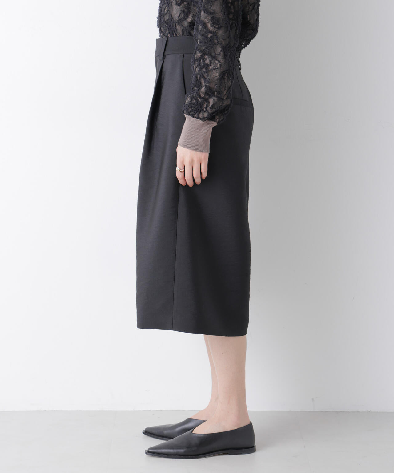 エアリーツイルボリュームキュロットパンツ 6696127304