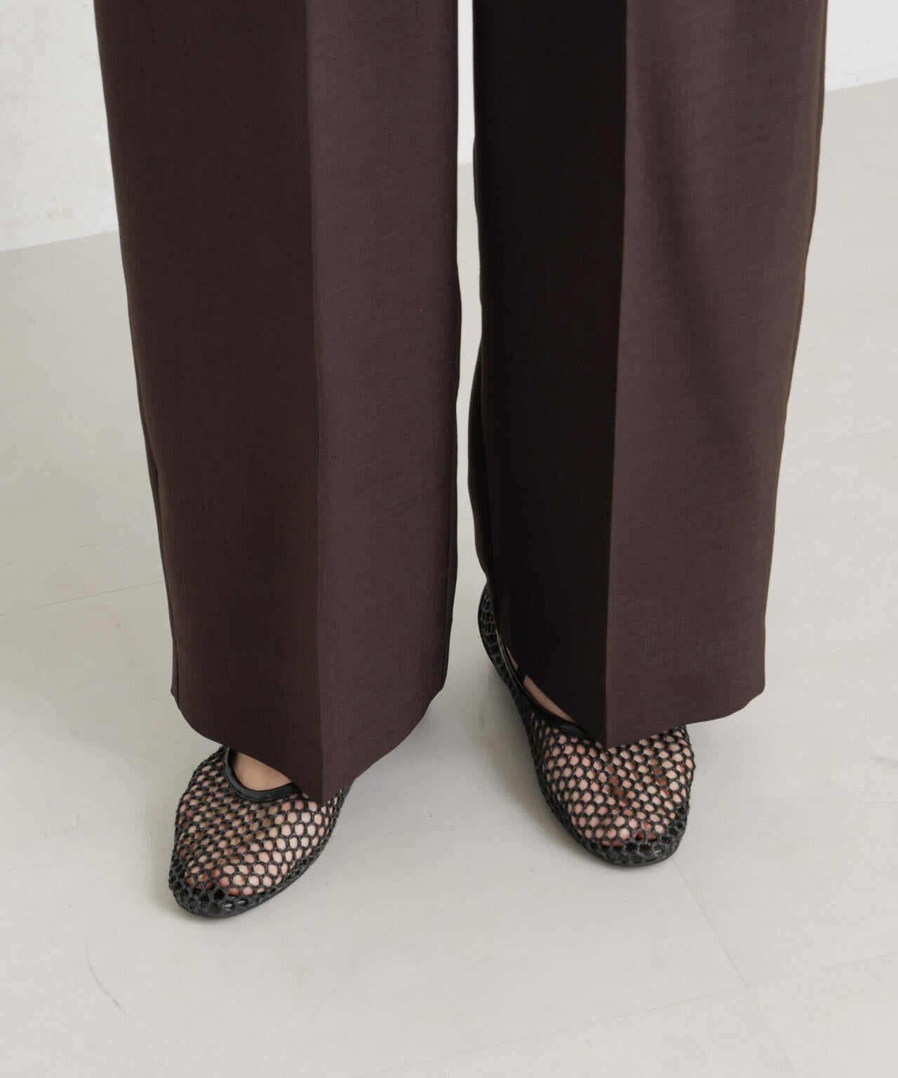 メランジドライ 2タックワイドパンツ(セットアップ可) 6696127305