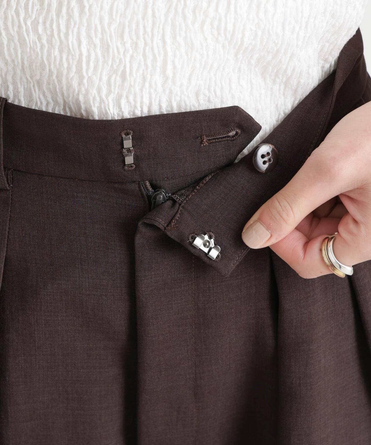 メランジドライ 2タックワイドパンツ(セットアップ可) 6696127305