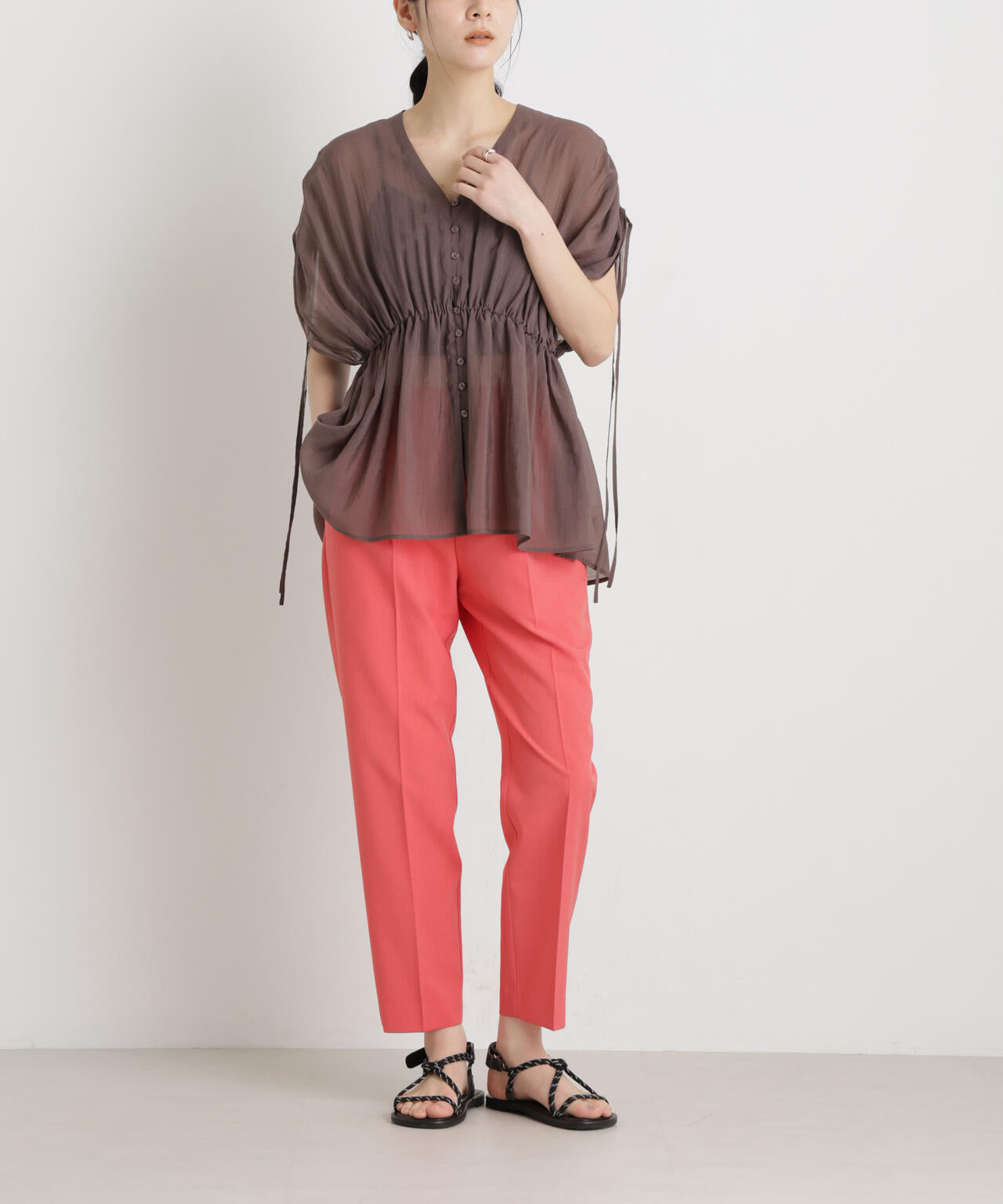 【GRACETEC】ライトファンクションイージーテーパードパンツ