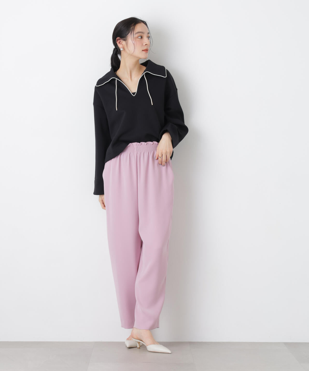 ダブルクロスイージーコクーンパンツ 6696127310