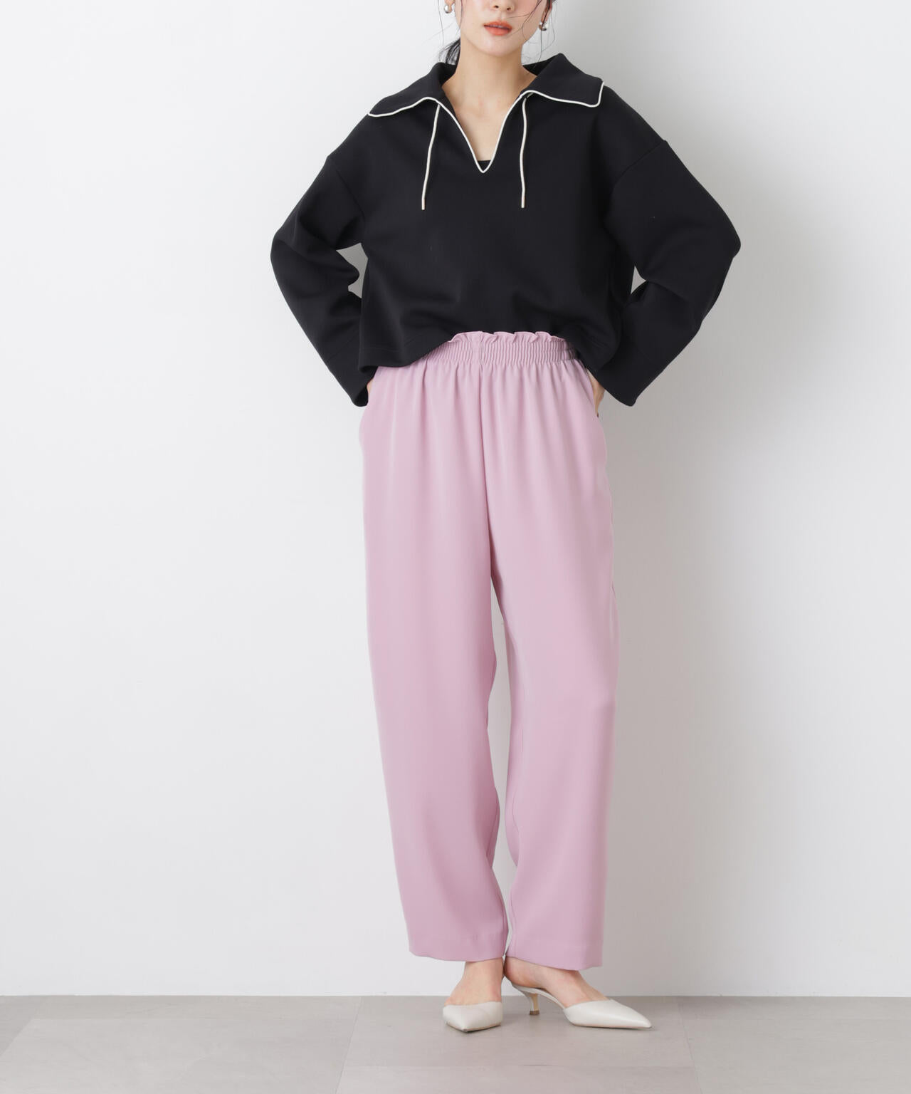 ダブルクロスイージーコクーンパンツ 6696127310