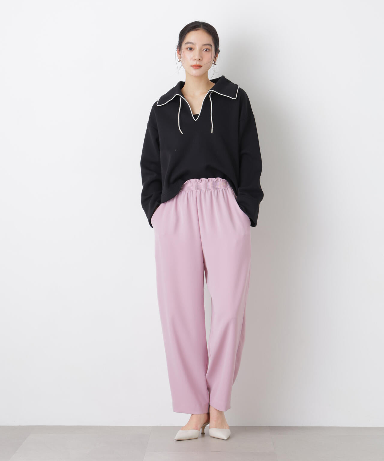 ダブルクロスイージーコクーンパンツ 6696127310