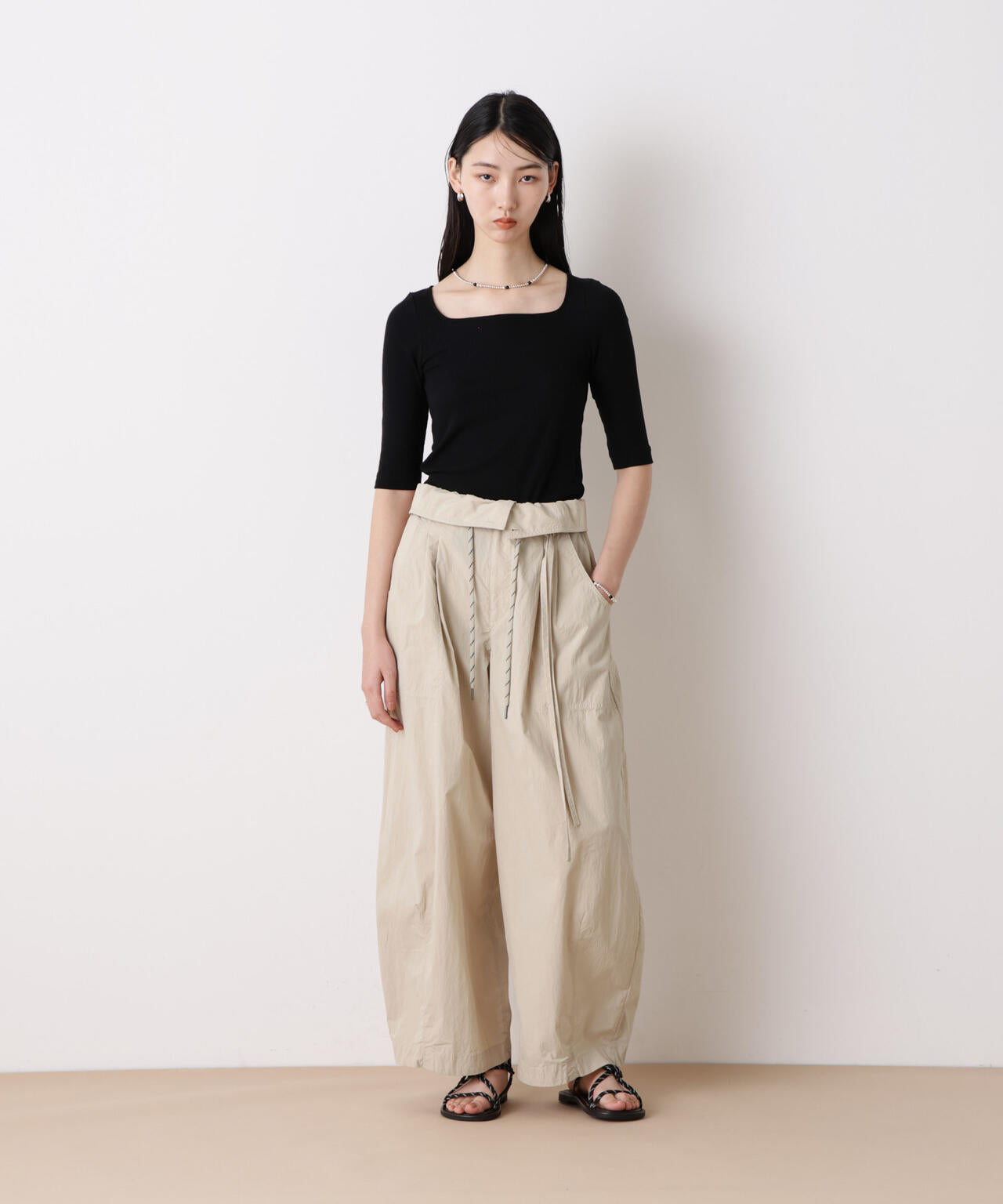 「STEVELOUR」コットンナイロンバルーンパンツ(セットアップ可) 6696127313