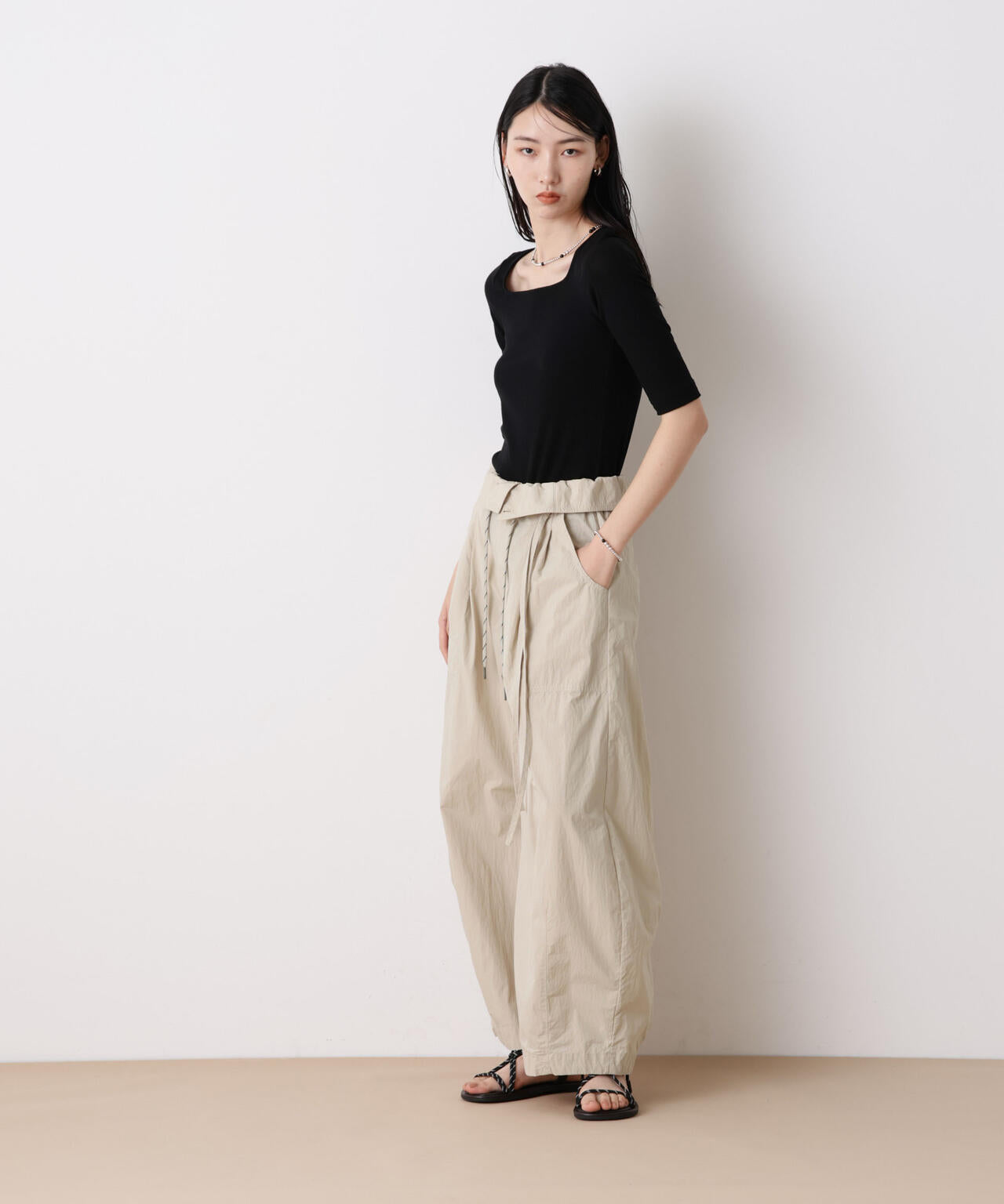 「STEVELOUR」コットンナイロンバルーンパンツ(セットアップ可) 6696127313