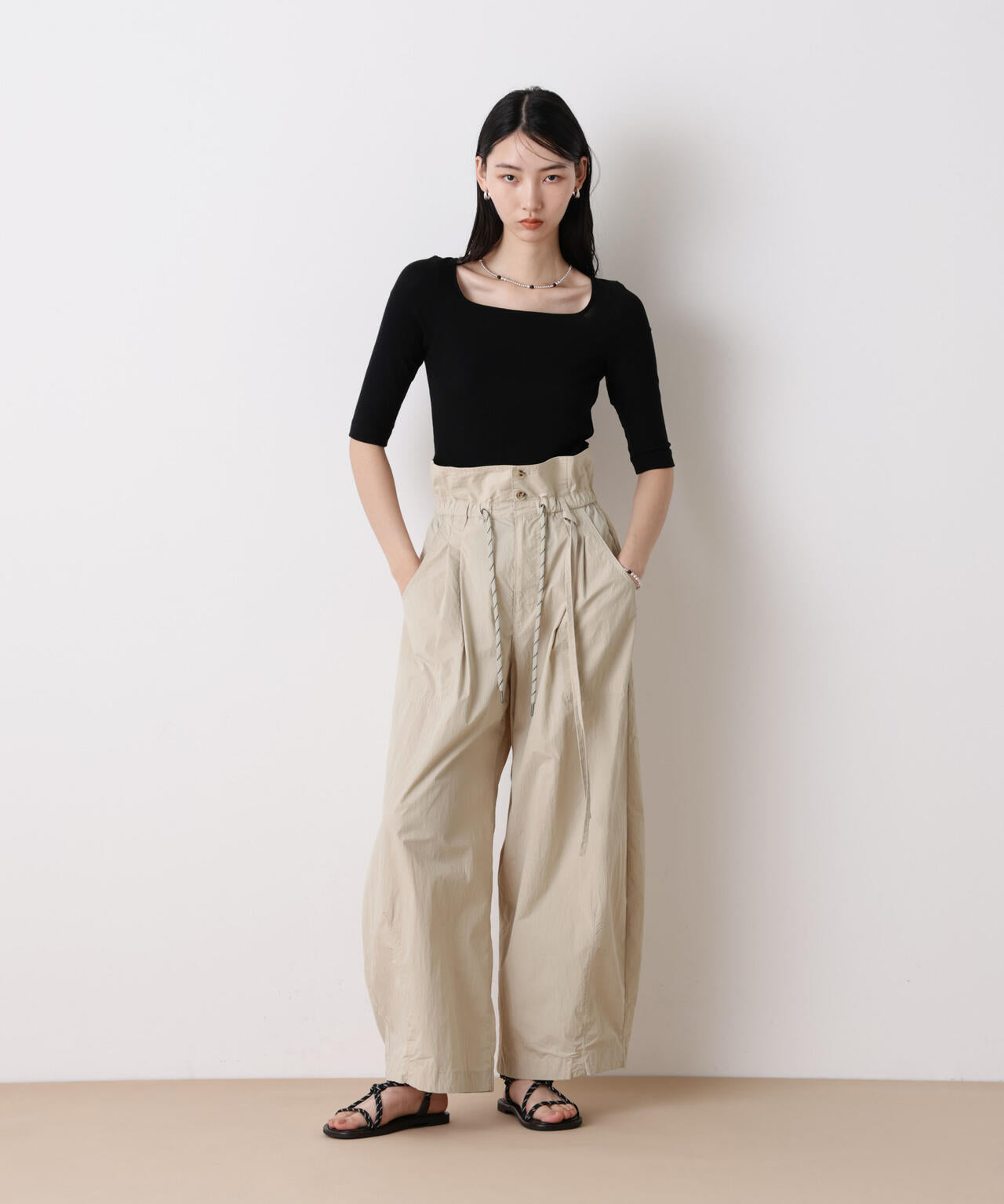 「STEVELOUR」コットンナイロンバルーンパンツ(セットアップ可) 6696127313