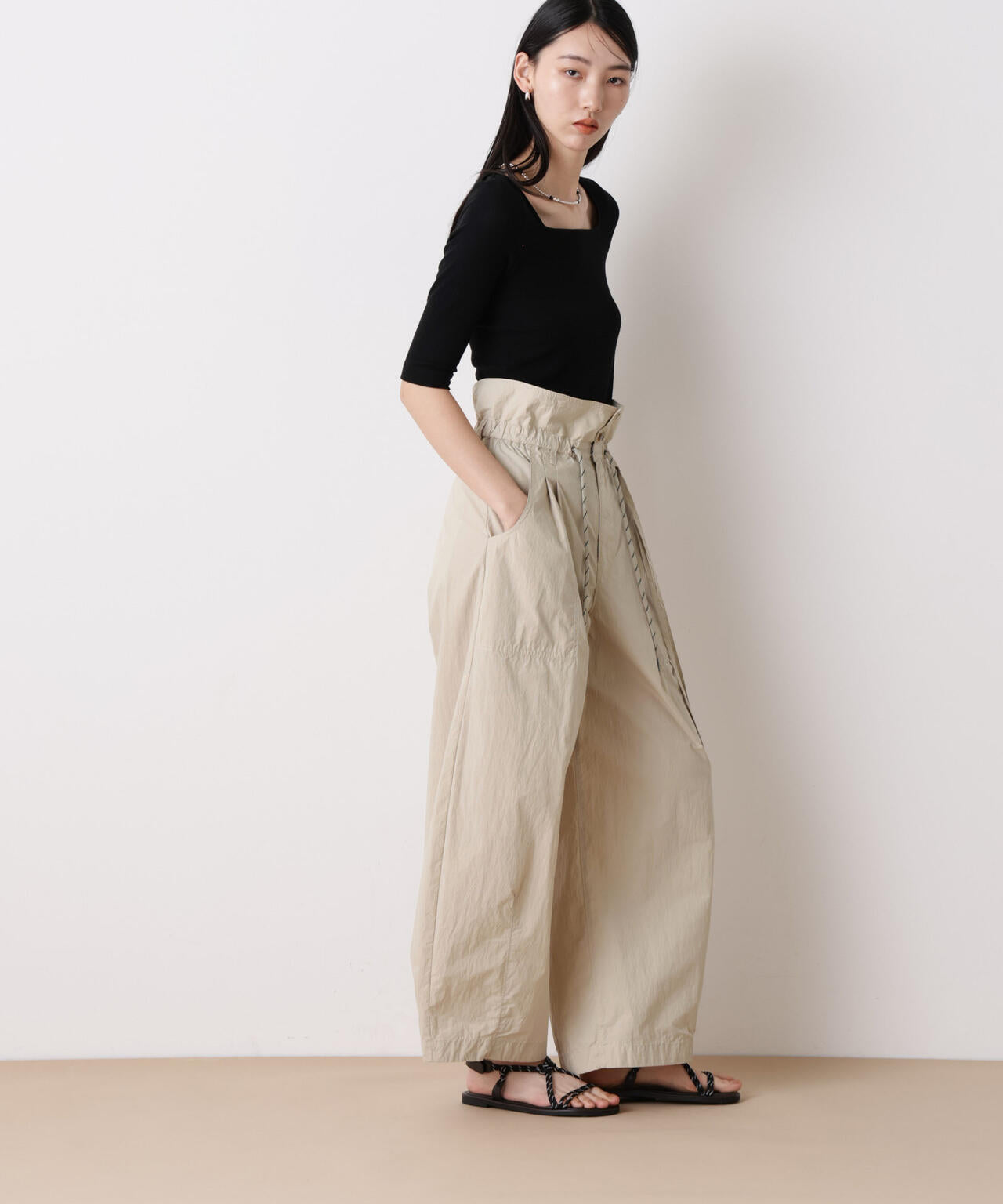 「STEVELOUR」コットンナイロンバルーンパンツ(セットアップ可) 6696127313