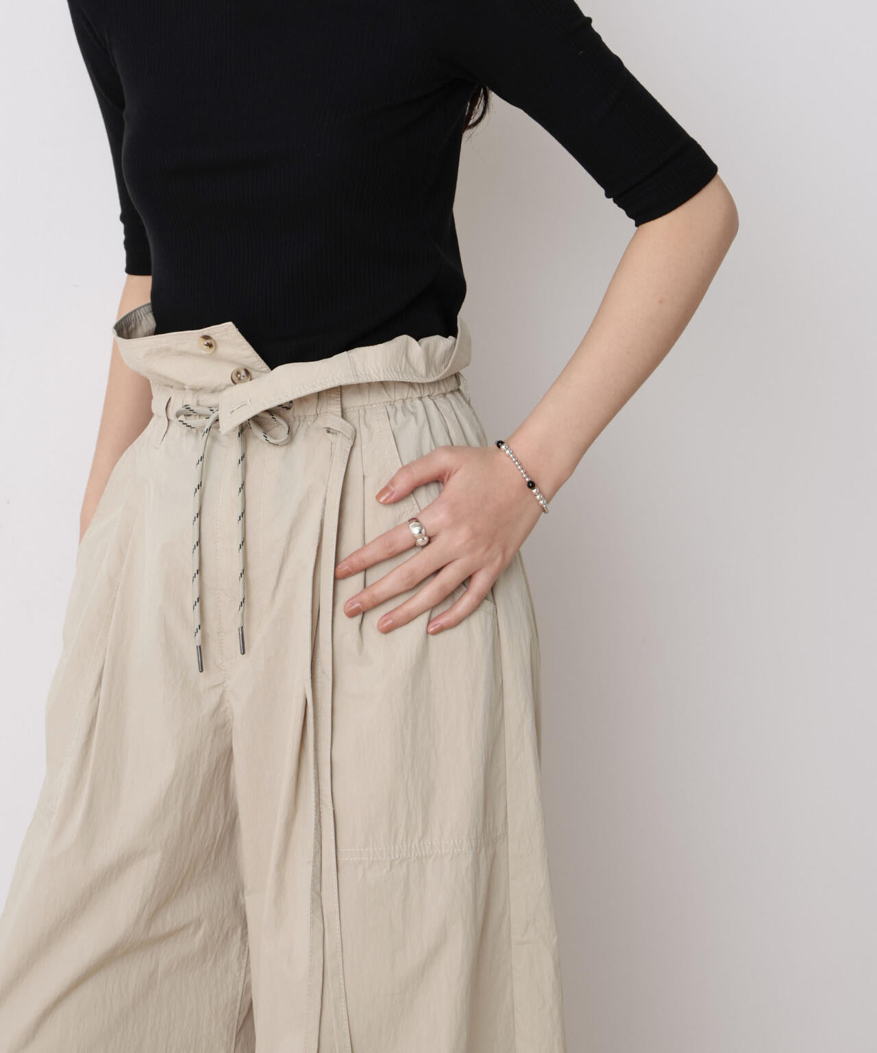 「STEVELOUR」コットンナイロンバルーンパンツ(セットアップ可) 6696127313