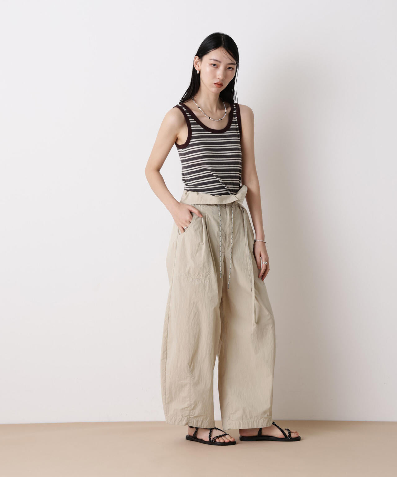 「STEVELOUR」コットンナイロンバルーンパンツ(セットアップ可) 6696127313