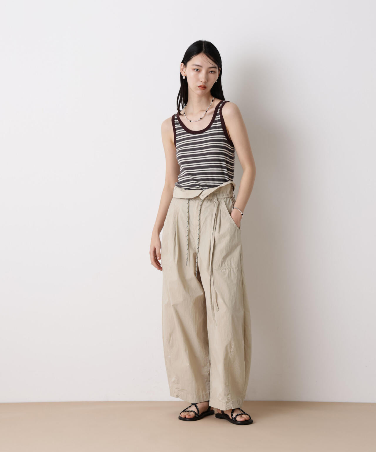 「STEVELOUR」コットンナイロンバルーンパンツ(セットアップ可) 6696127313