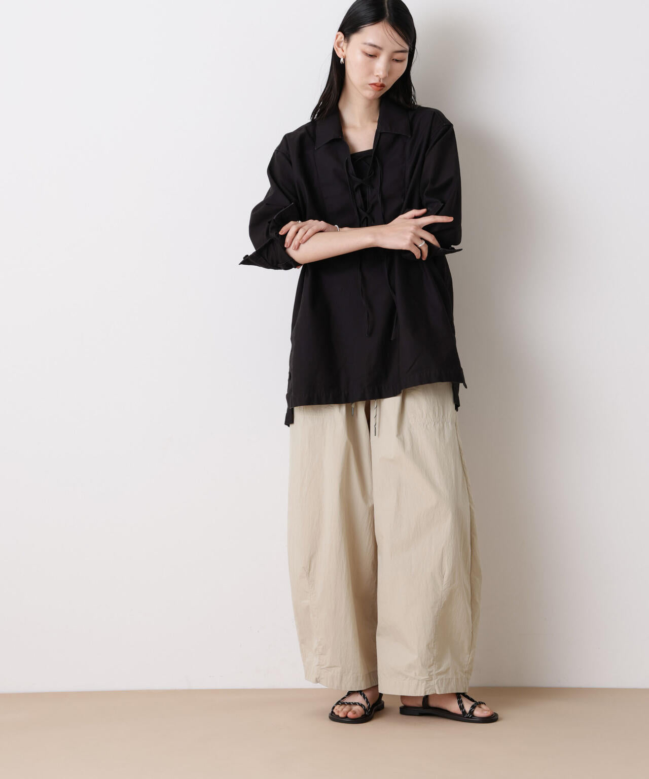 「STEVELOUR」コットンナイロンバルーンパンツ(セットアップ可) 6696127313