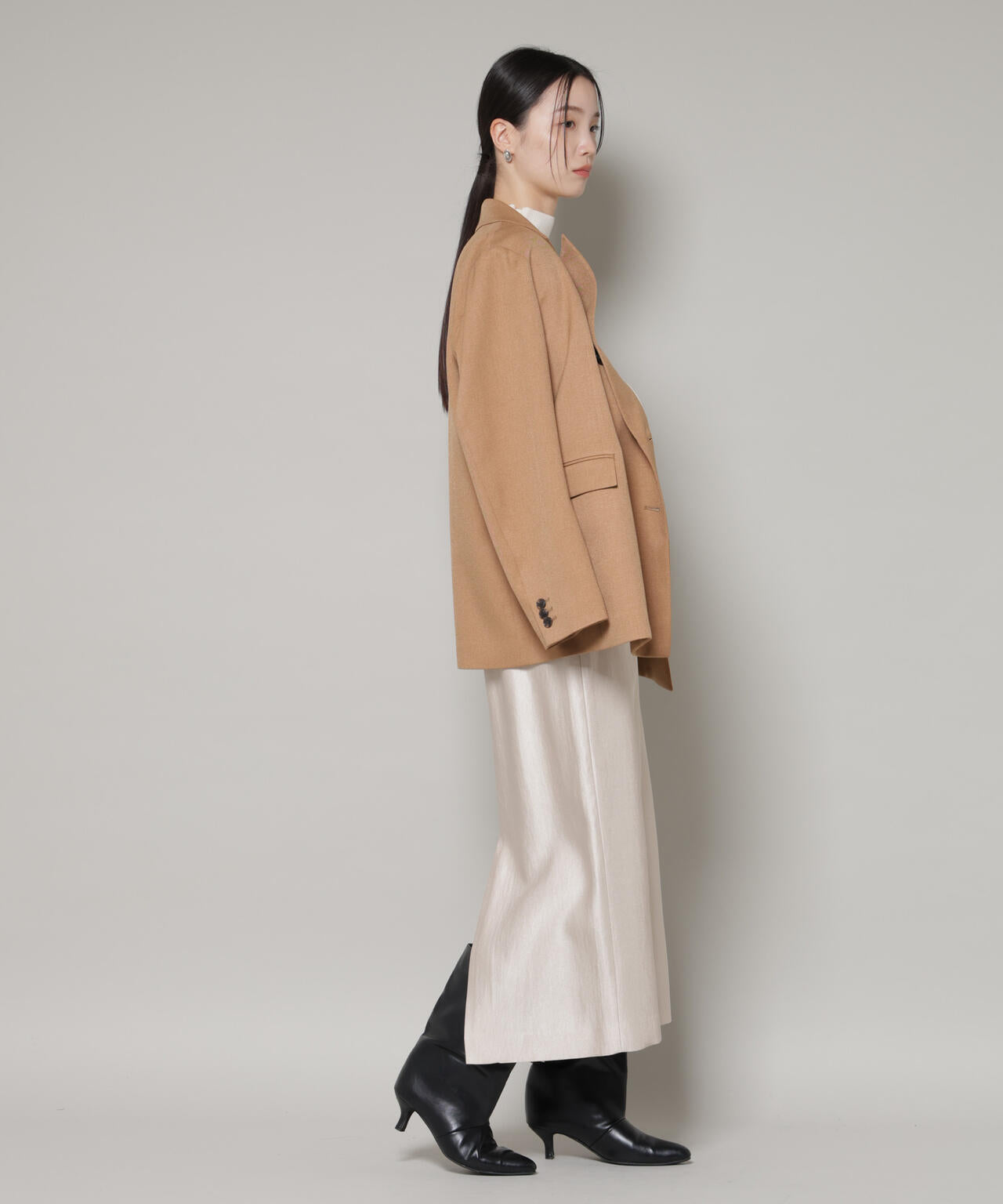 ブライトツイルサテンタイトスカート 6696130301