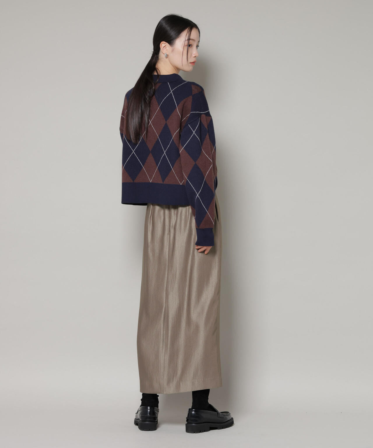 ブライトツイルサテンタイトスカート 6696130301