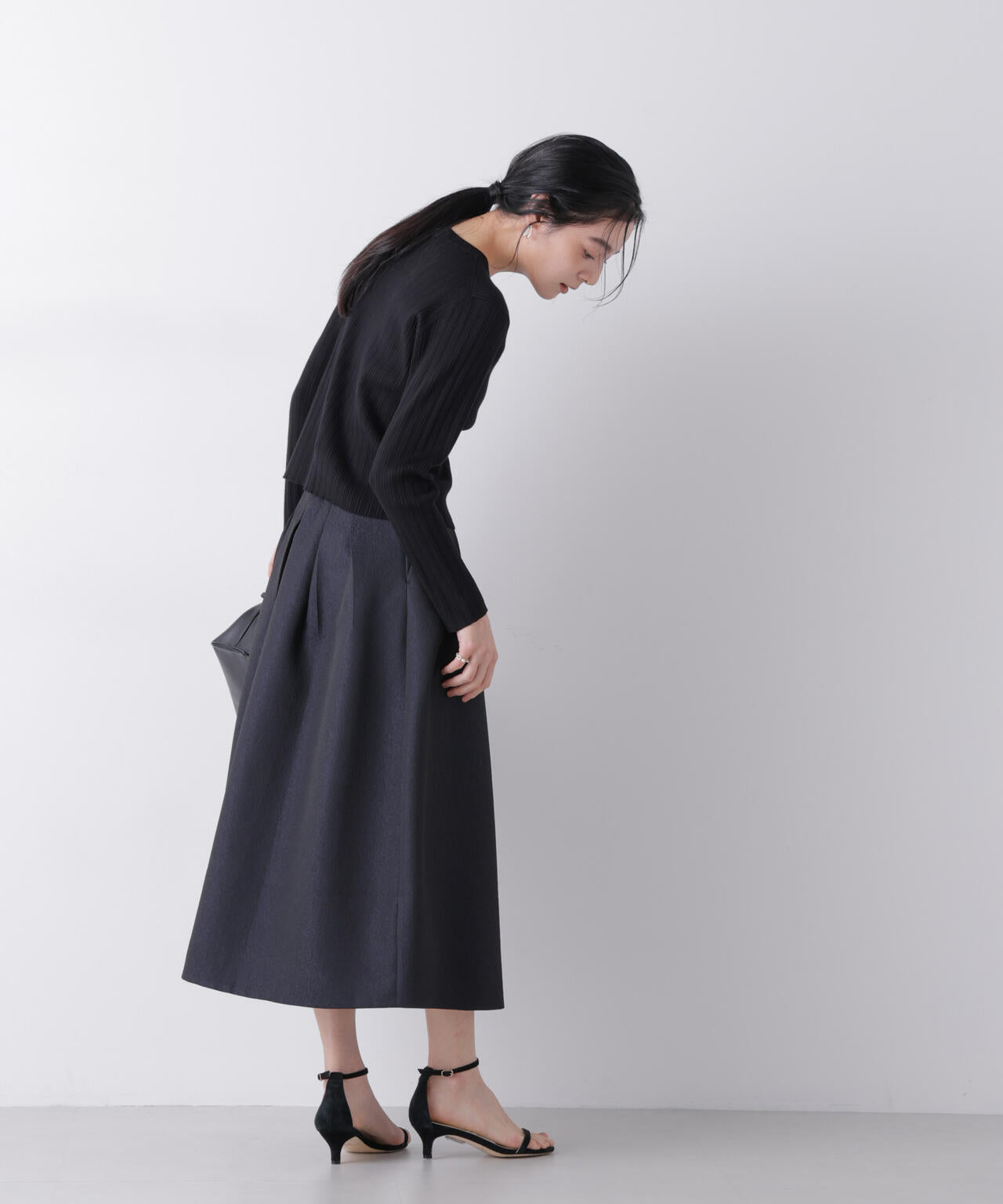 ジャガードボリュームタックスカート(セットアップ可) 6696130303