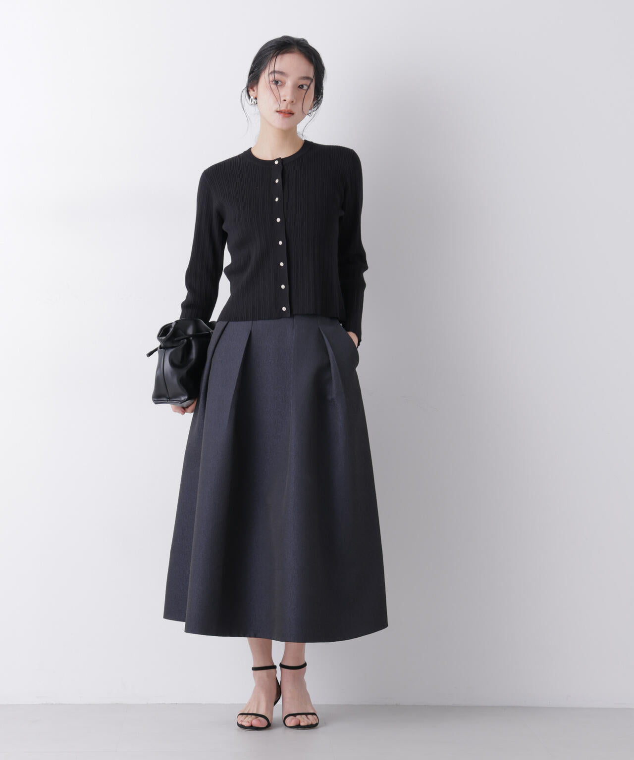 ジャガードボリュームタックスカート(セットアップ可) 6696130303