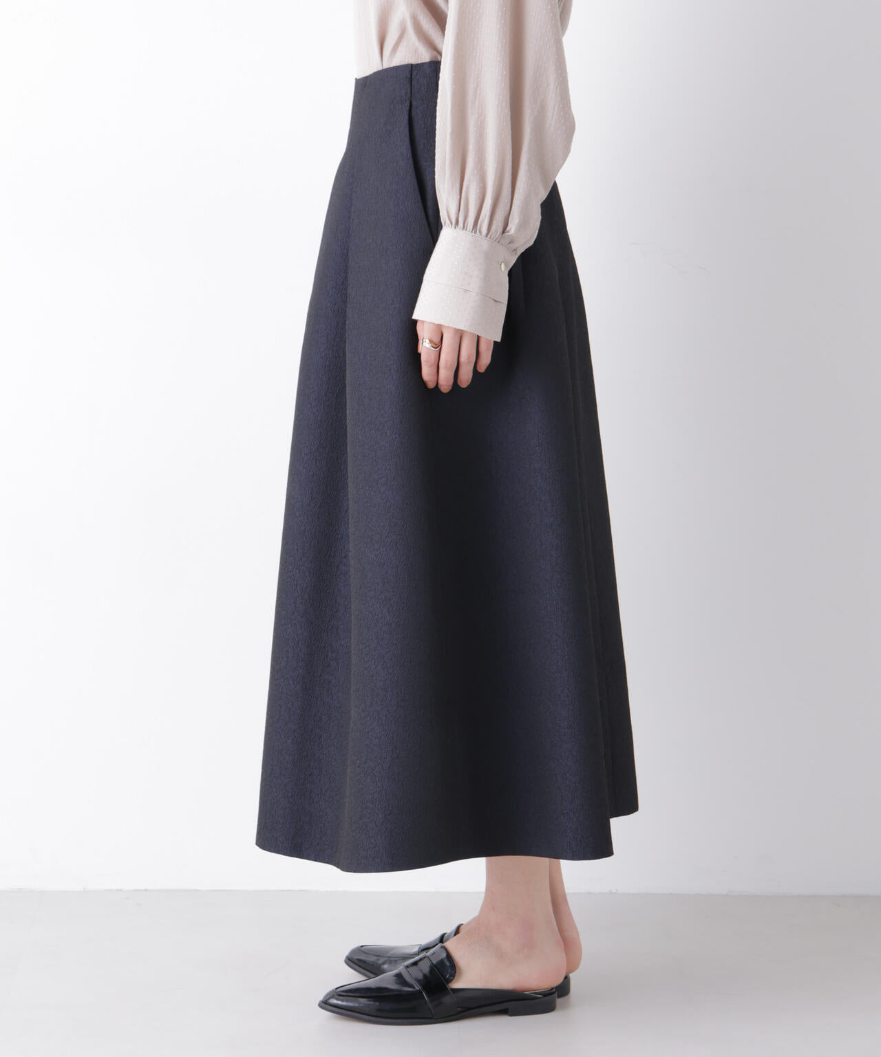 ジャガードボリュームタックスカート(セットアップ可) 6696130303