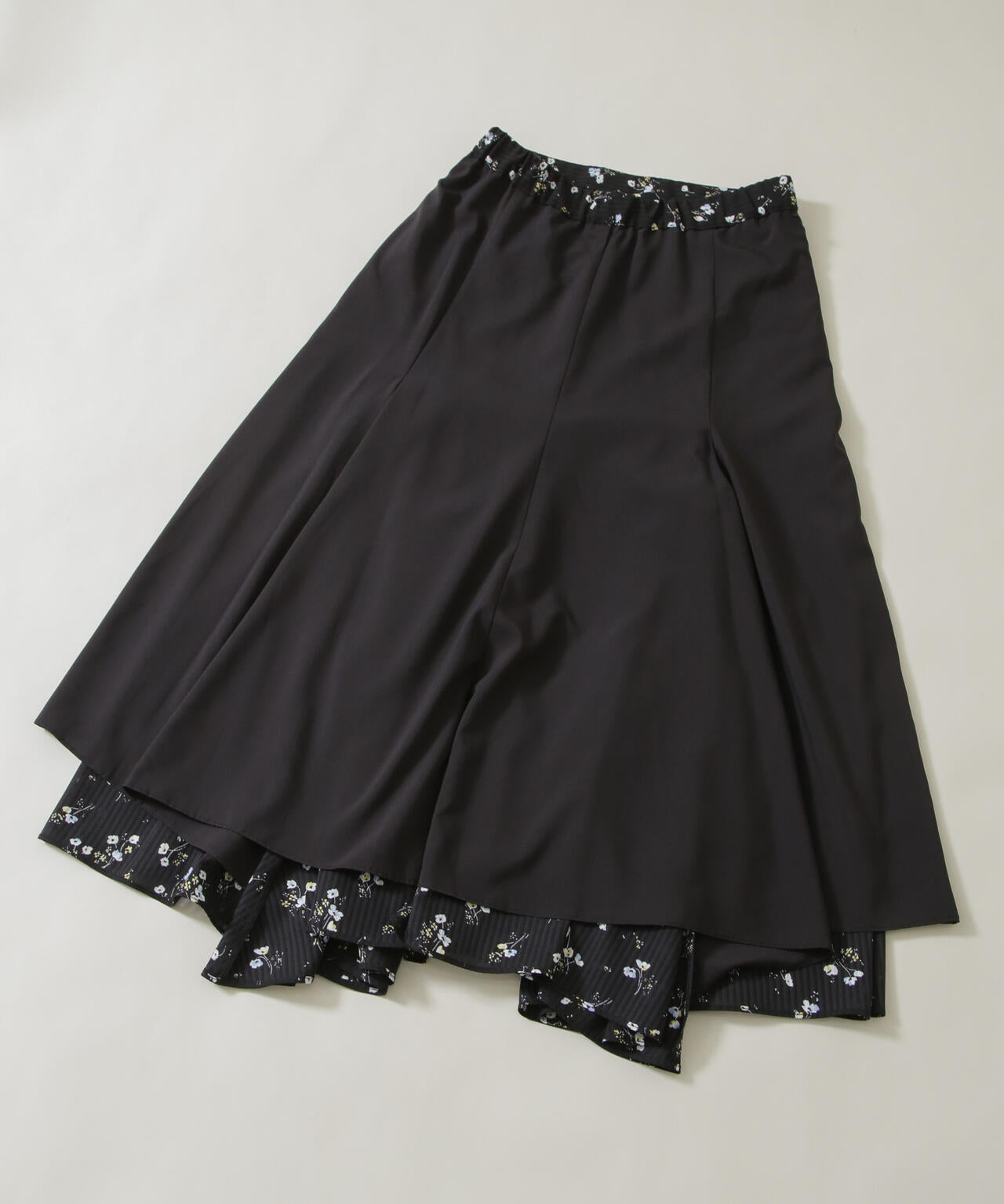 フラワープリントイレヘムタックフレアスカート(セットアップ可) 6696130305