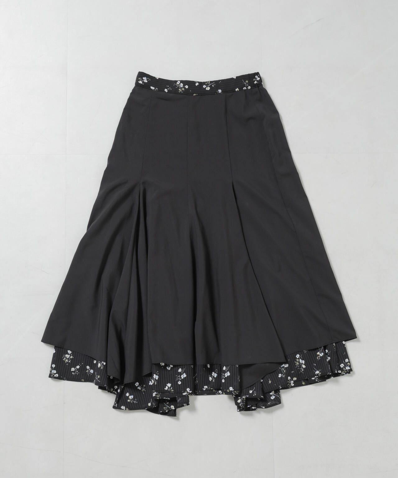 黒 フレアスカート フリル 花モチーフ 楽天市場】花柄 ギャザー スカート レディース フレアスカート