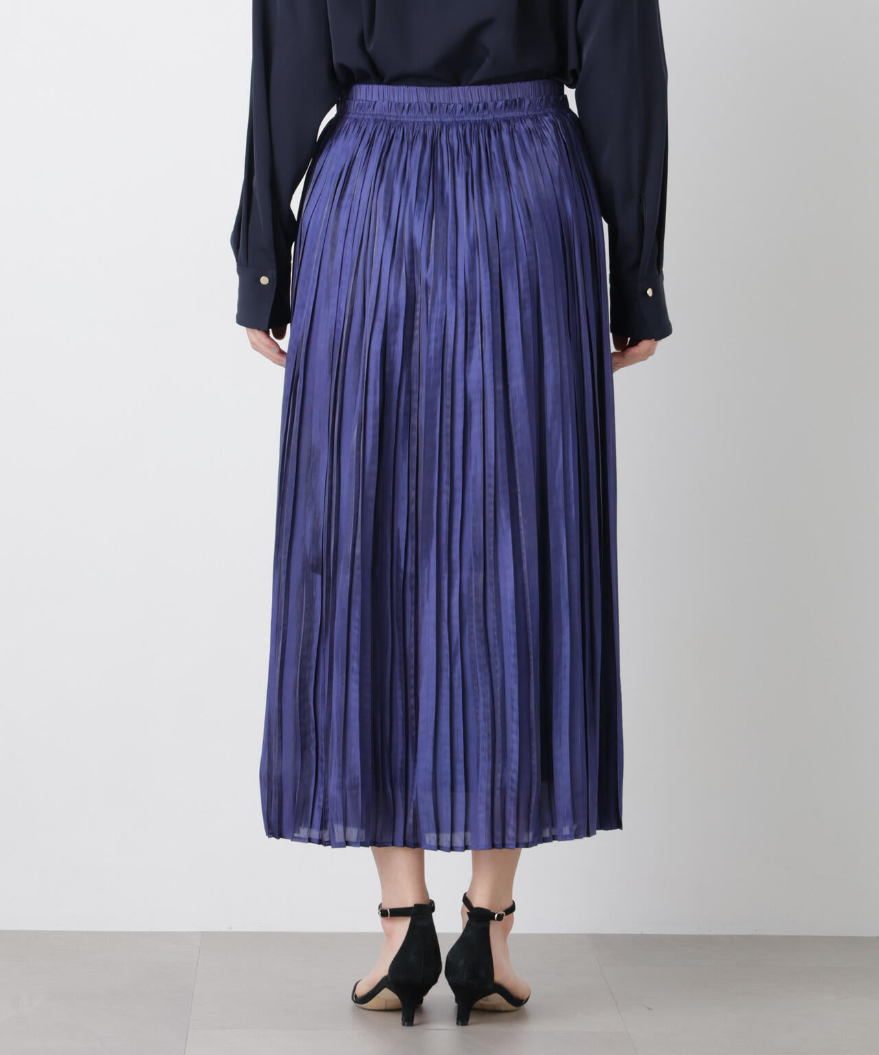 シャイニーサテンプリーツスカート 6696130311