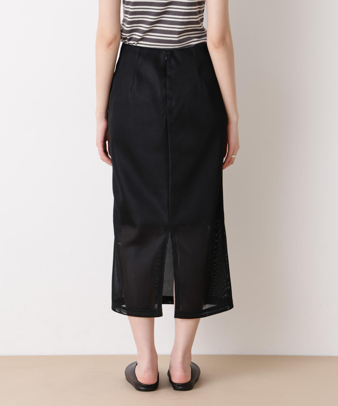 「STEVELOUR」シアーメッシュダンボールタイトスカート(セットアップ可) 6696130314