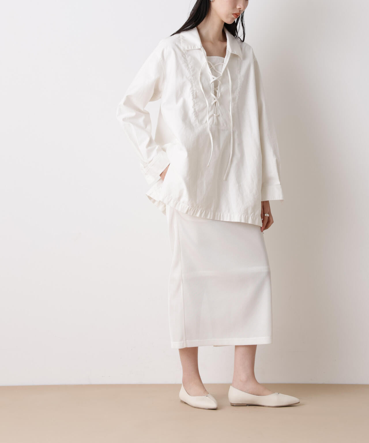 「STEVELOUR」シアーメッシュダンボールタイトスカート(セットアップ可) 6696130314