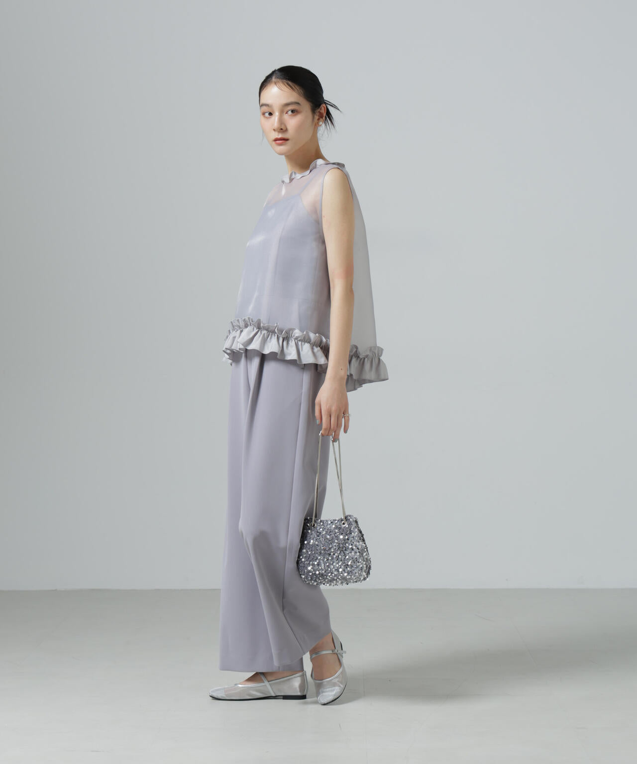 スパンコール巾着バッグ 6696132307