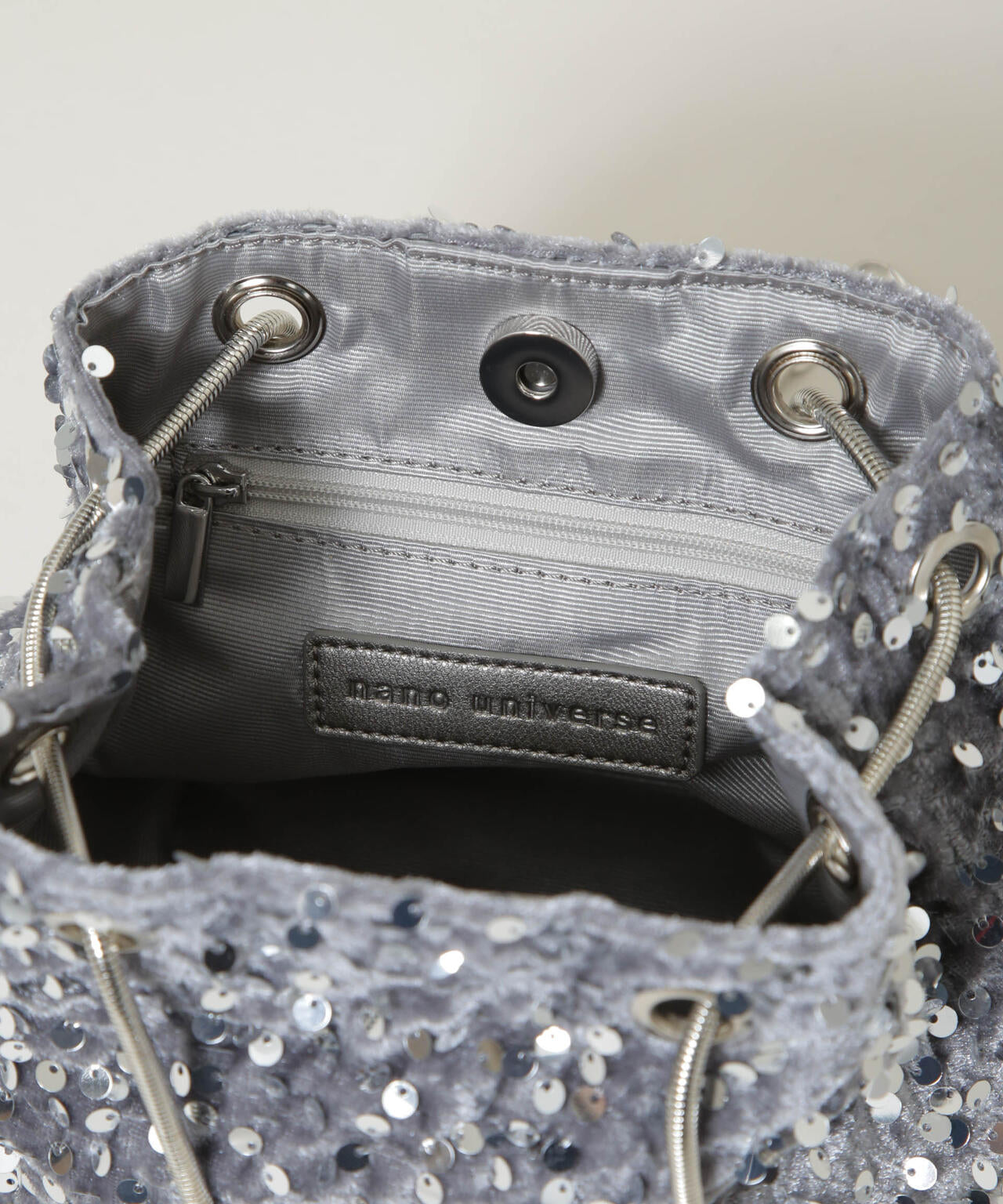 スパンコール巾着バッグ 6696132307