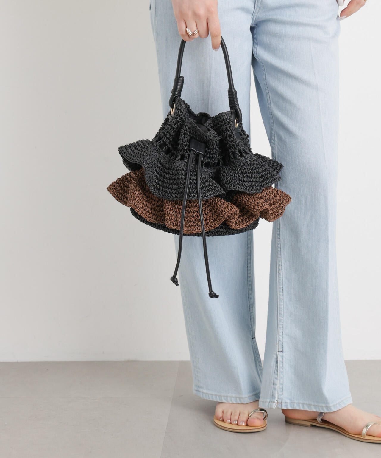 ティアードフリルバッグ