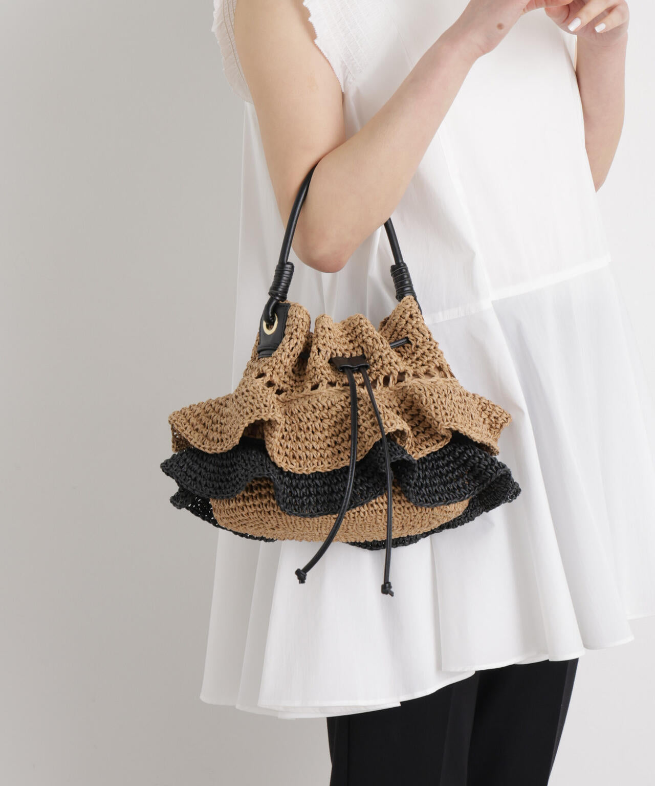 ティアードフリルバッグ