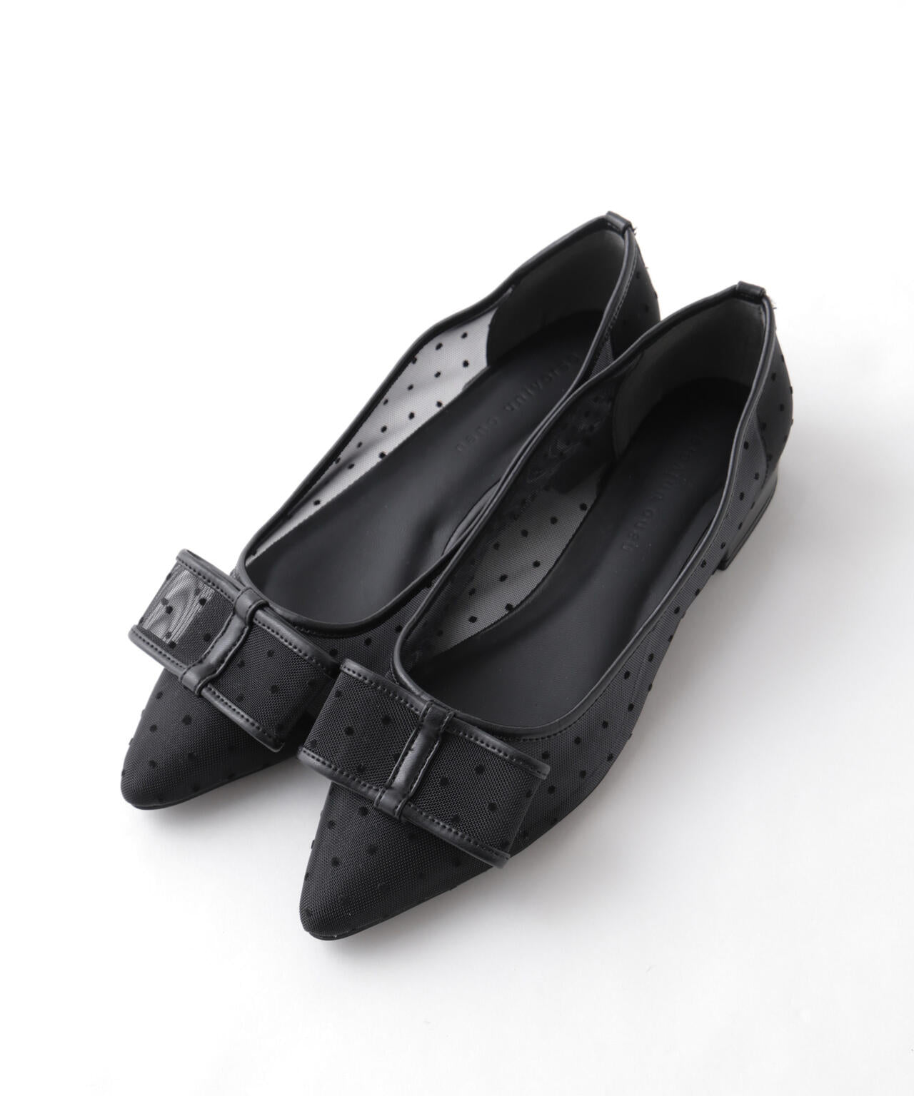 ドットフロッキーリボンパンプス 6696133300