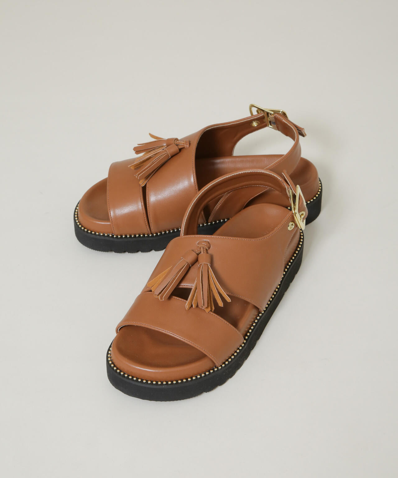 プラットフォームタッセルサンダル 6696133303