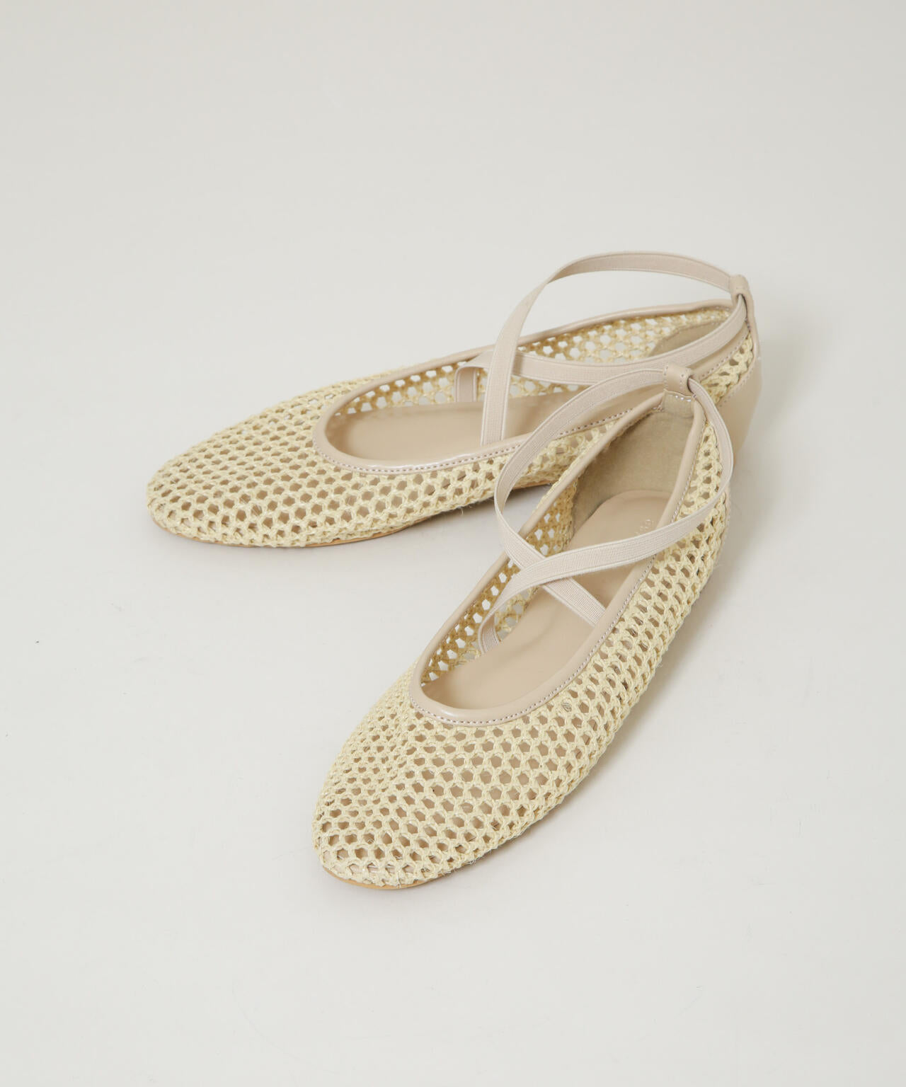 ストラップメッシュバレエシューズ 6696135300