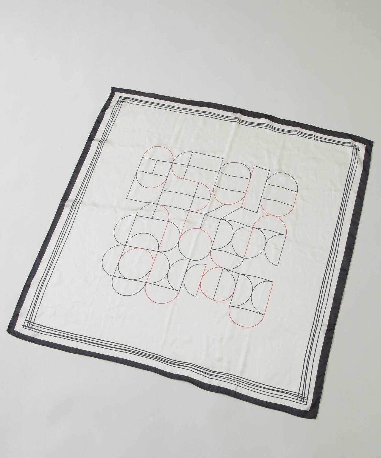 幾何柄スカーフ 6696141300