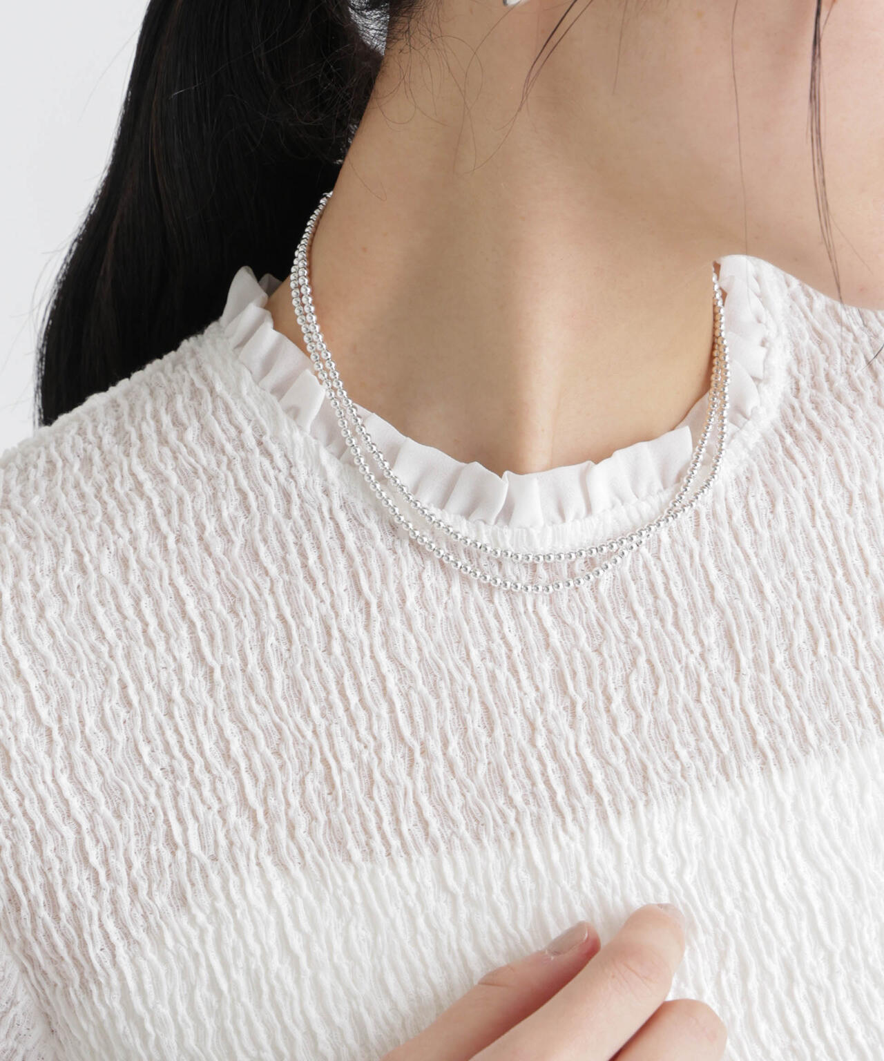 メタルボールラリエットネックレス 6696146300