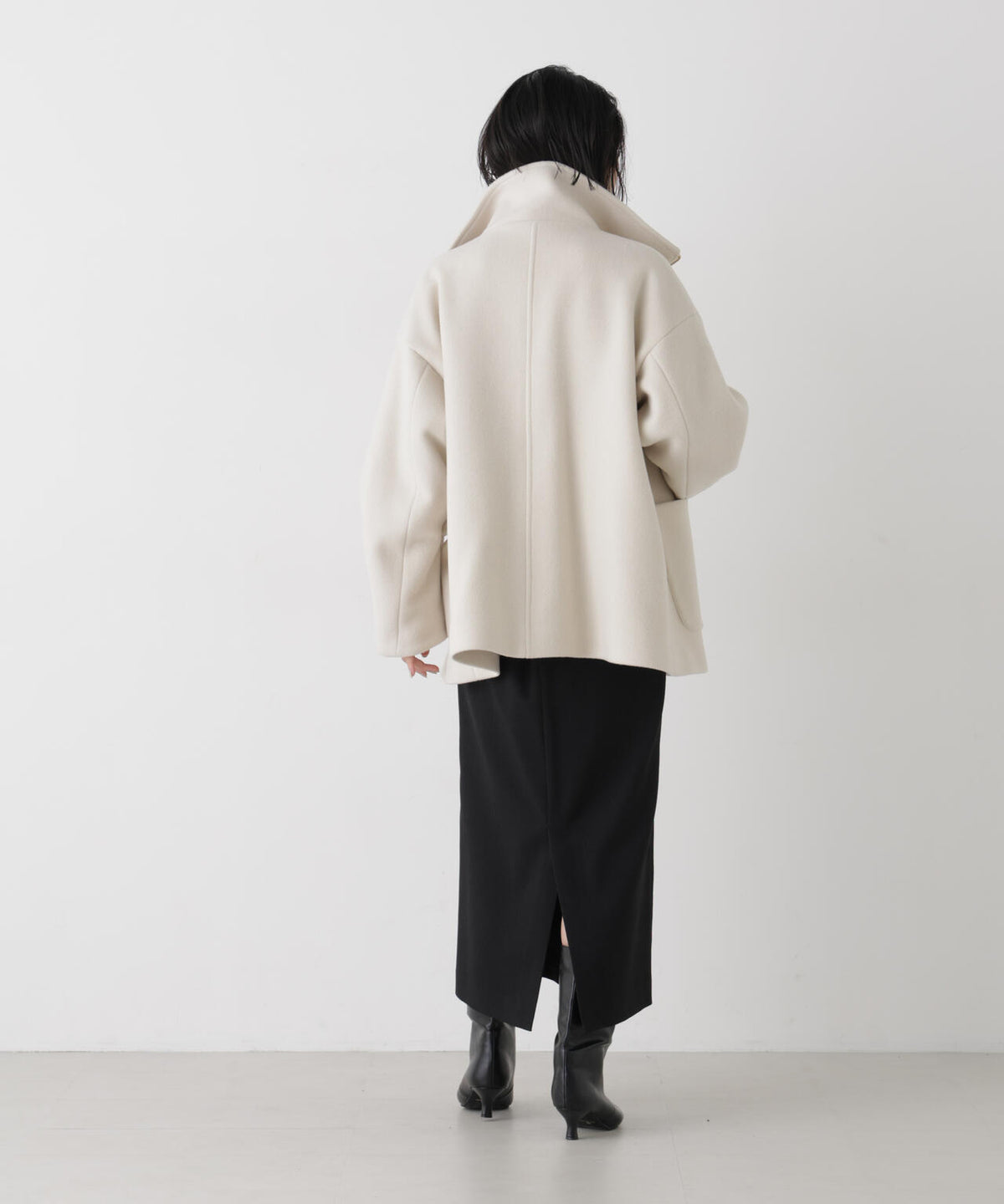 ウールパイルスタンドジップコート 6696211300