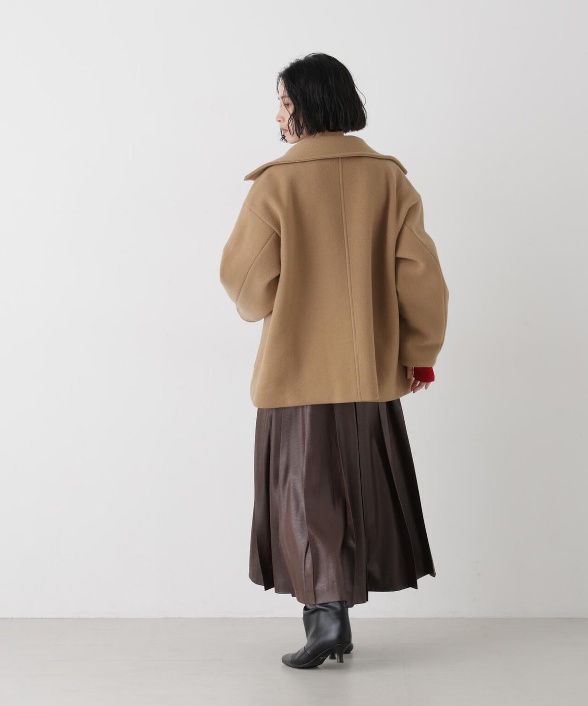 ウールパイルスタンドジップコート 6696211300